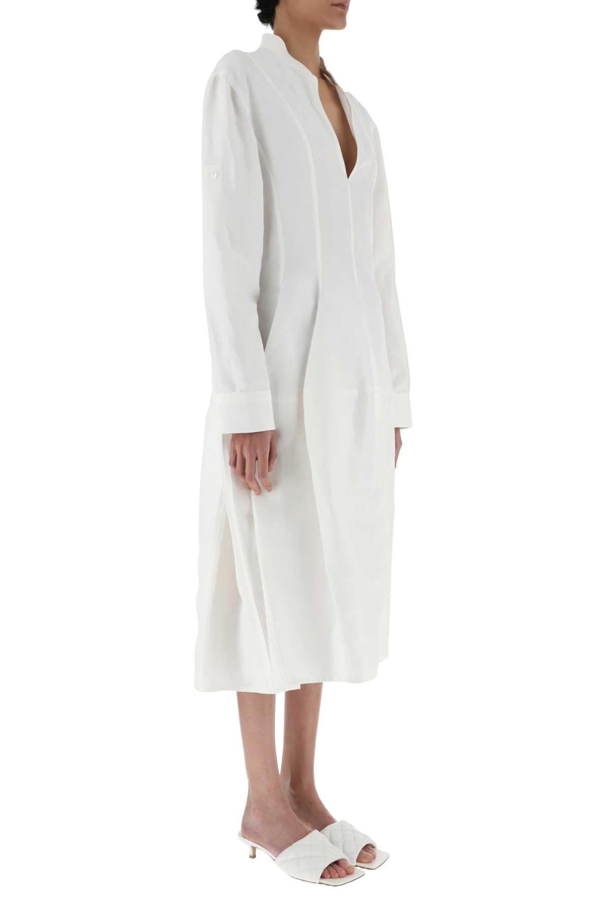 Bottega veneta women white viscose blend dress DestGlow
