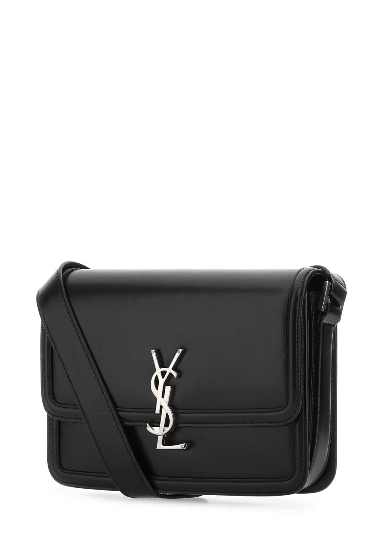 Saint Laurent Men Black Leather Solferino Shoulder Bag DestGlow