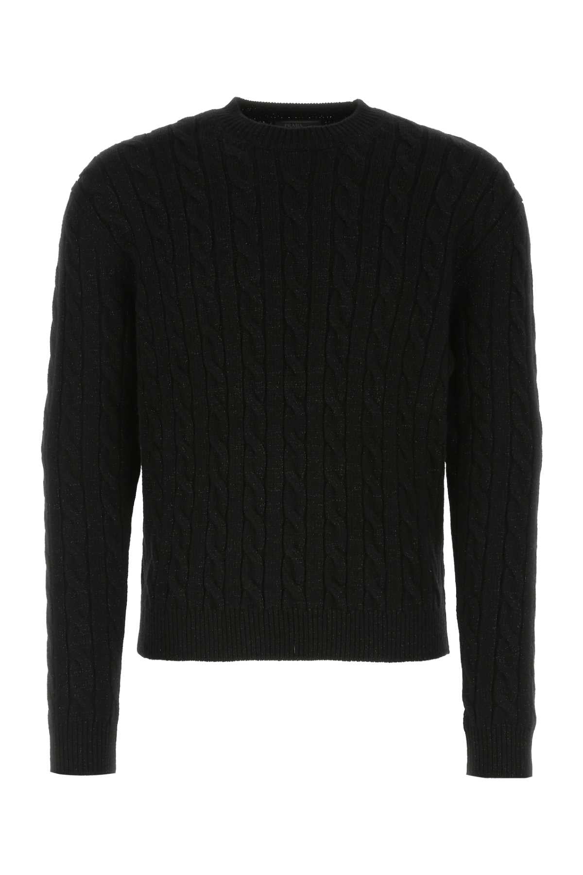 Prada Men Black Wool Blend Sweater by Luosophy