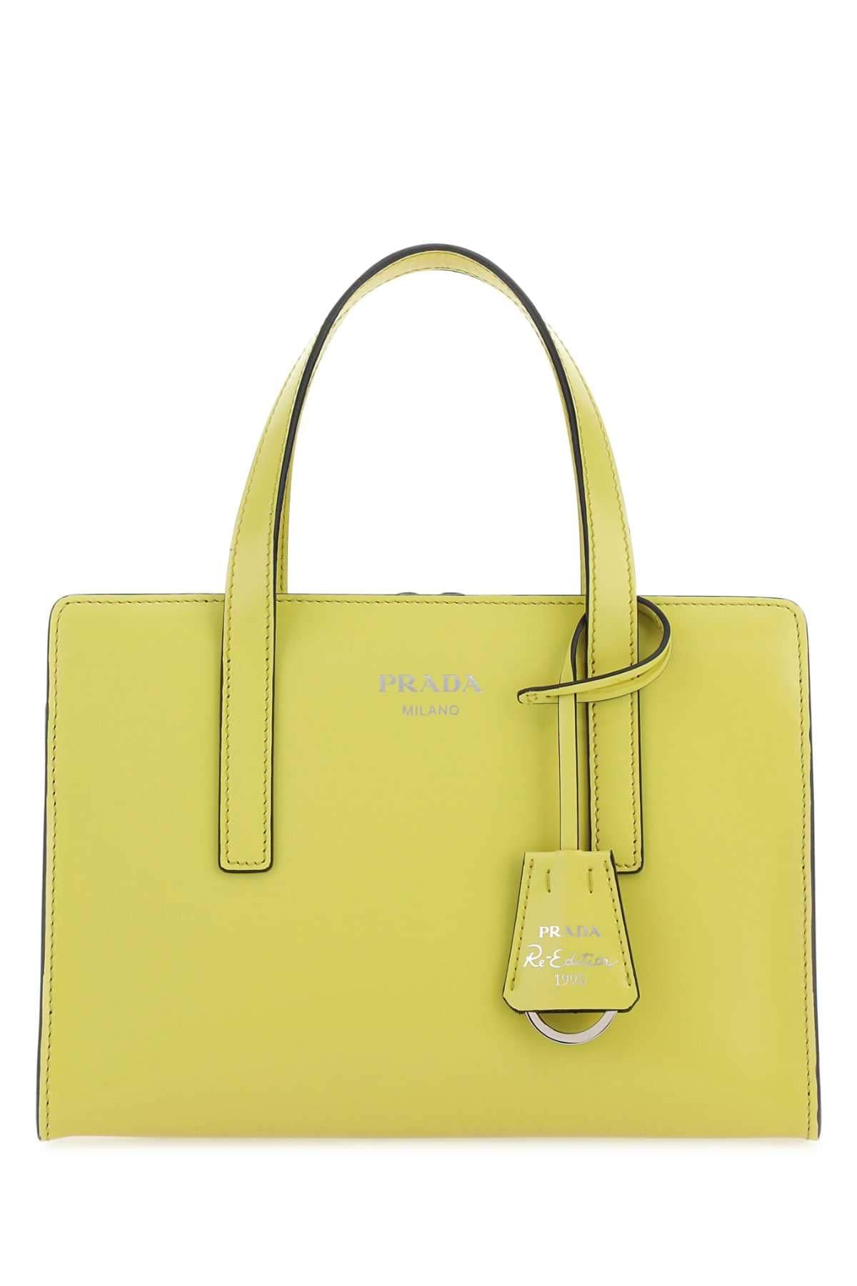 Prada Women Acid Green Leather Re-Edition 1995 Handbag DestGlow