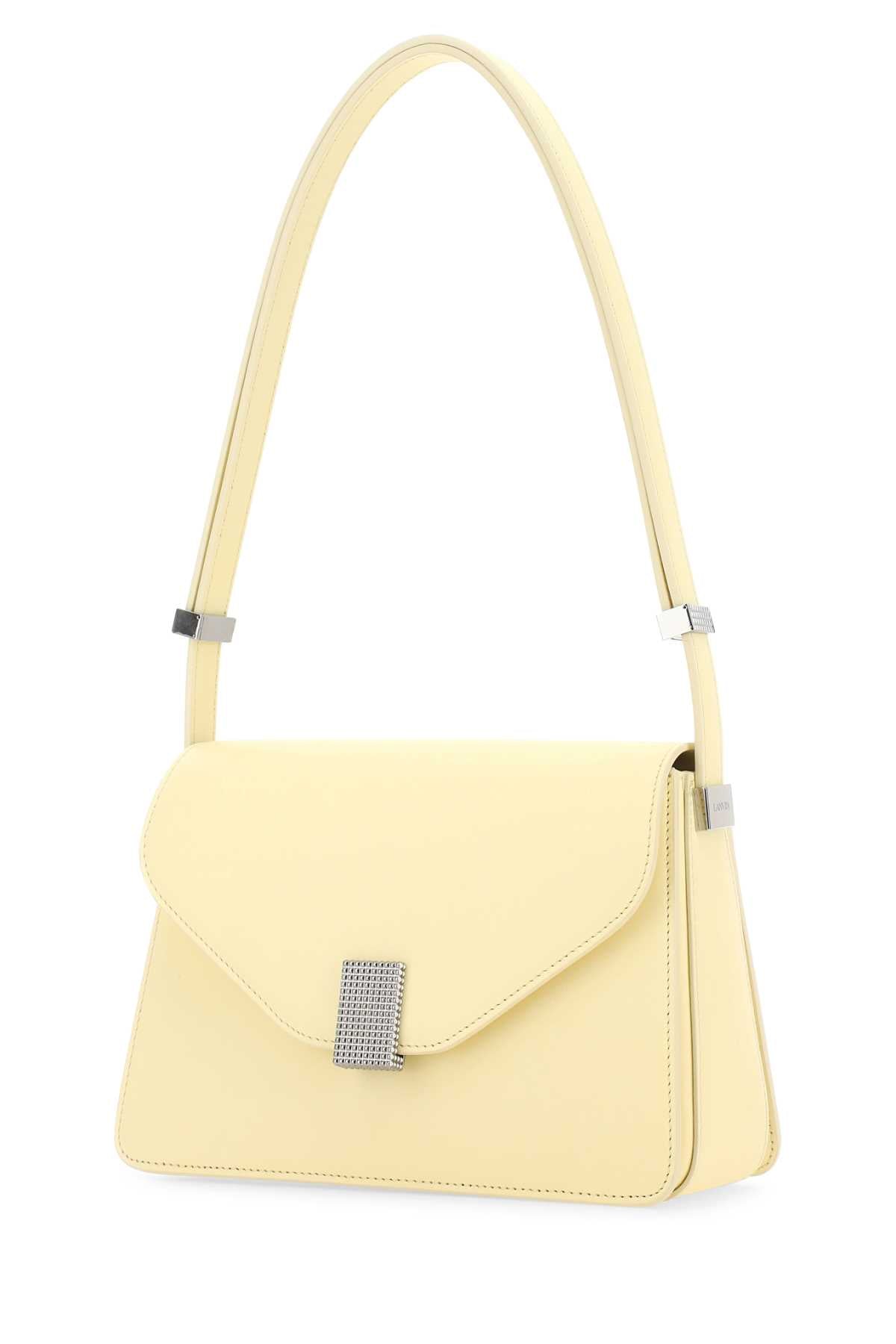 Lanvin Women Pastel Yellow Leather Concerto Shoulder Bag DestGlow