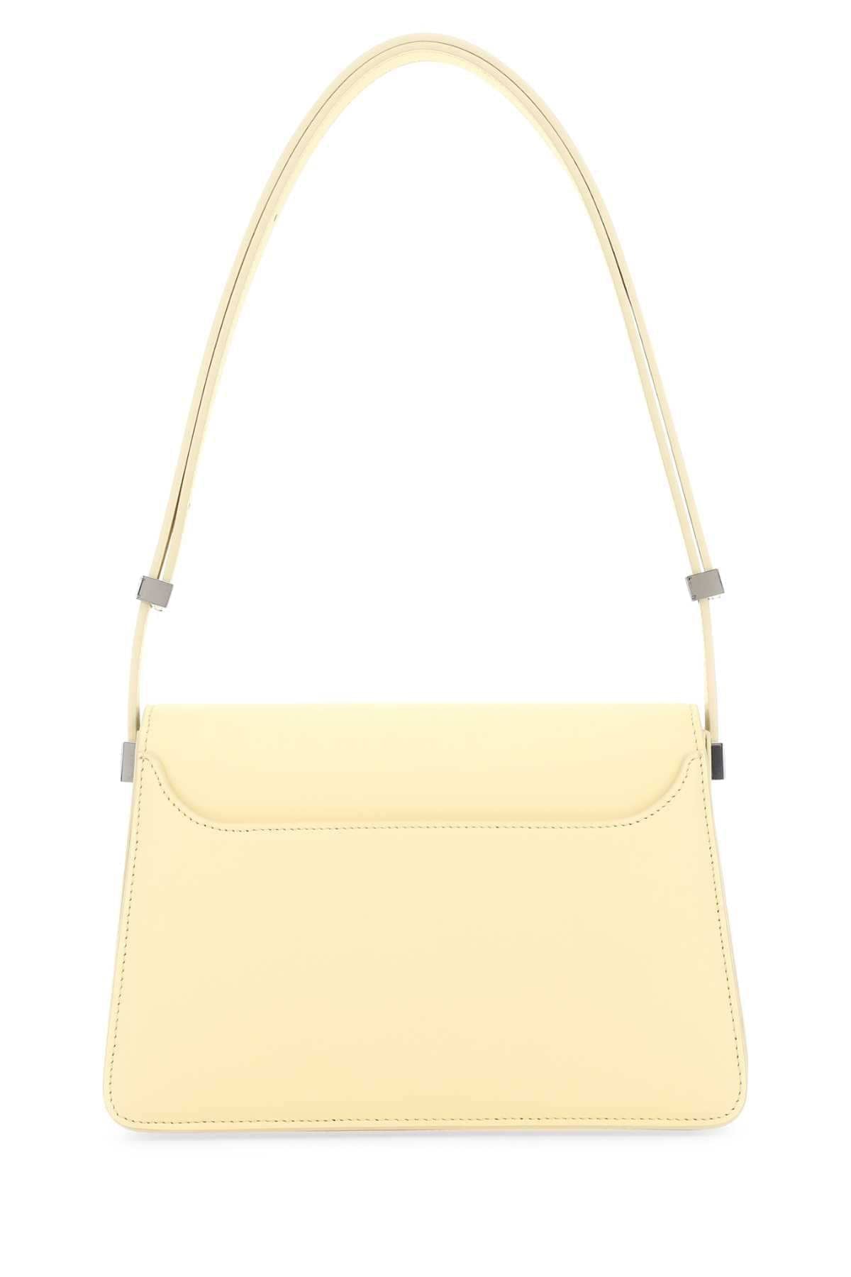 Lanvin Women Pastel Yellow Leather Concerto Shoulder Bag DestGlow