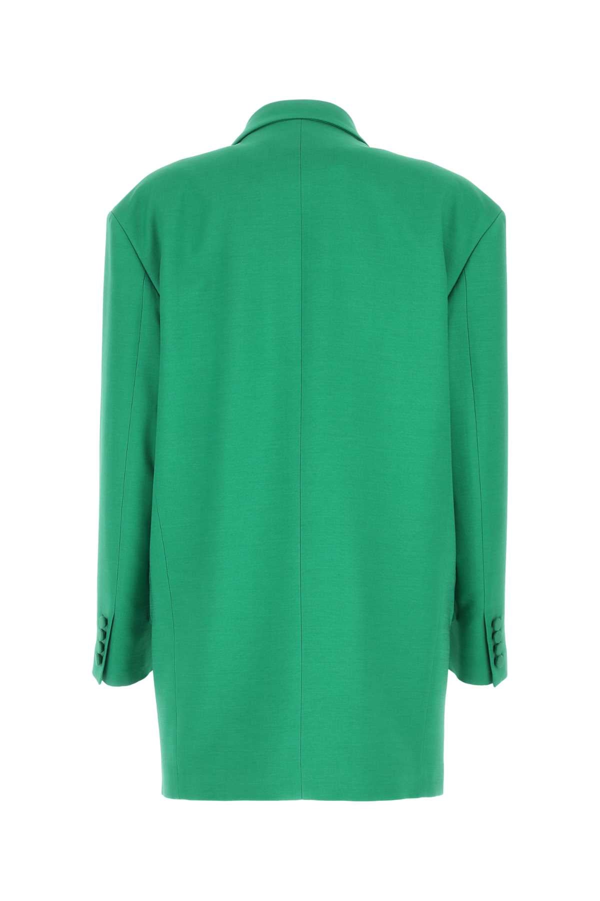 Valentino Garavani Women Green Crepe Couture Oversize Blazer DestGlow