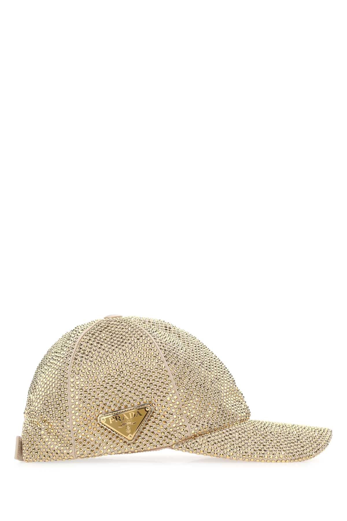 Prada Women Embellished Duchesse Baseball Cap DestGlow
