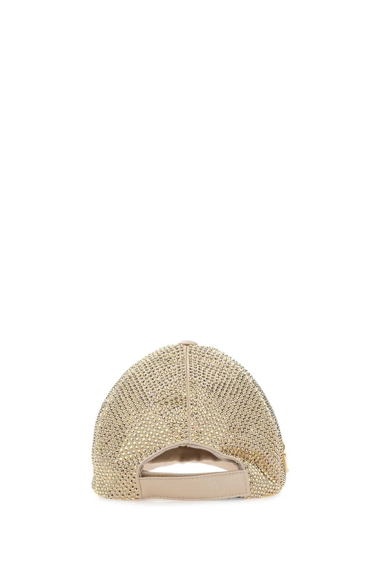 Prada Women Embellished Duchesse Baseball Cap DestGlow