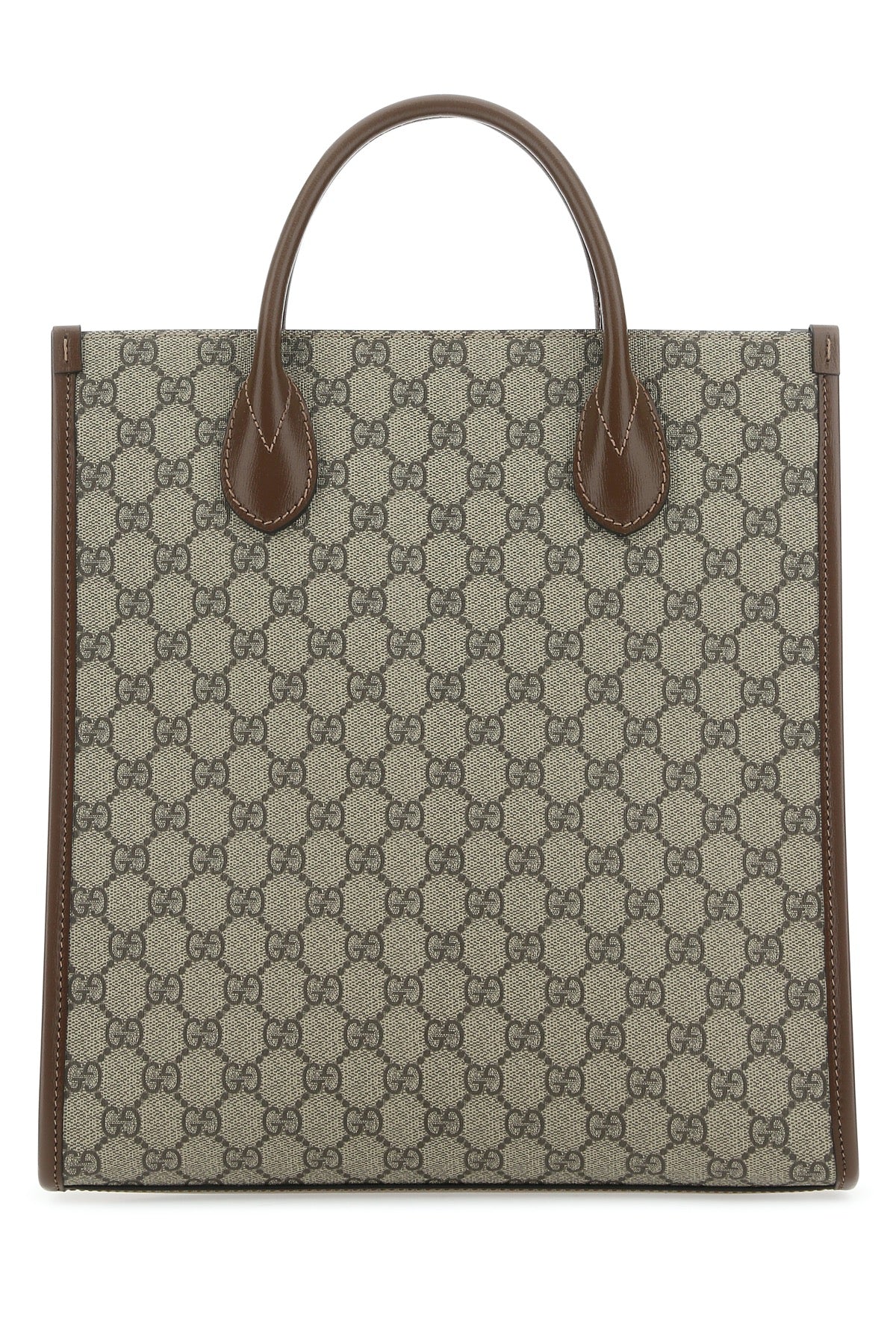 Gucci Men Gg Supreme Fabric And Leather Handbag by Luosophy
