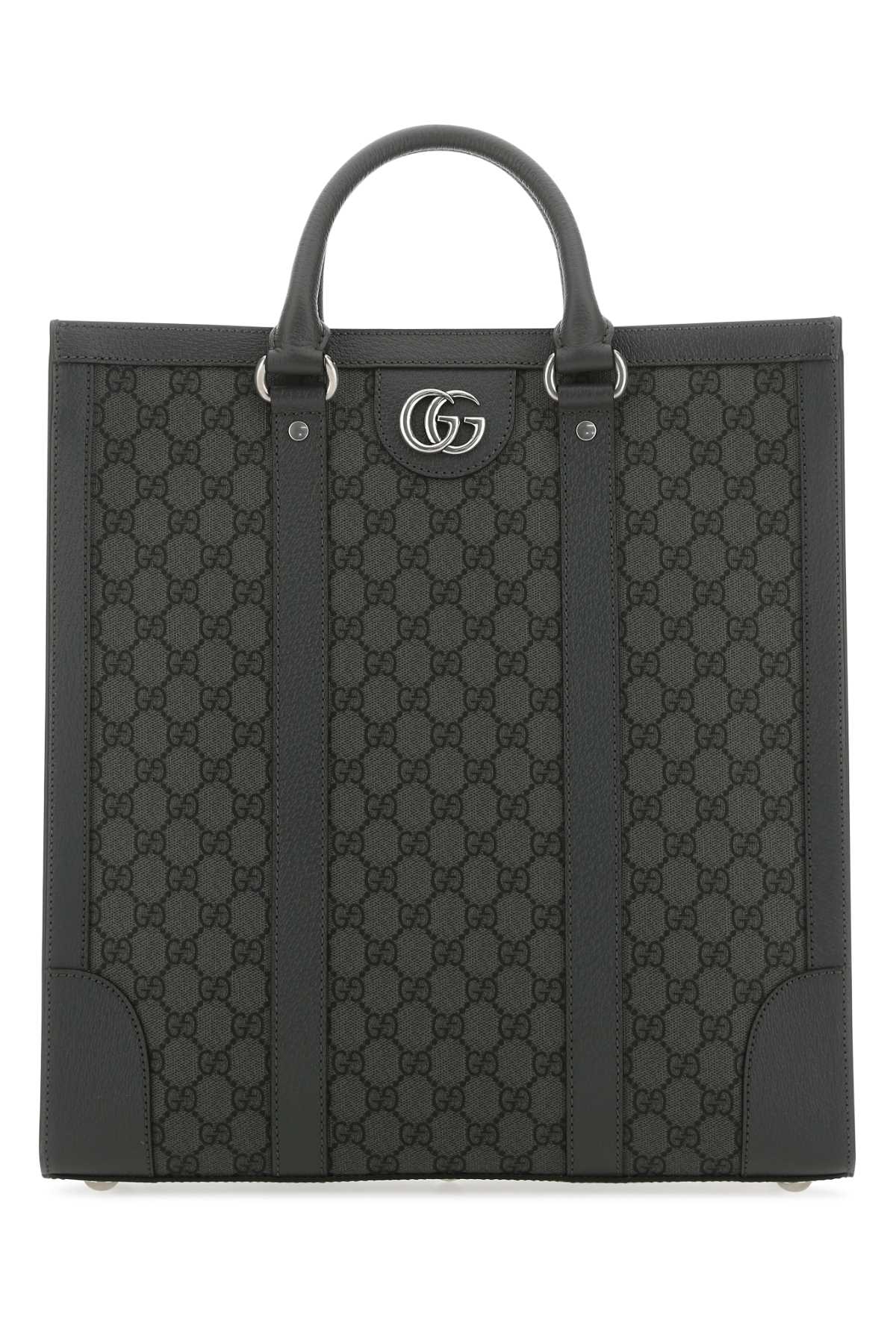 Gucci Men Gg Supreme Fabric And Leather Ophidia Shopping Bag DestGlow