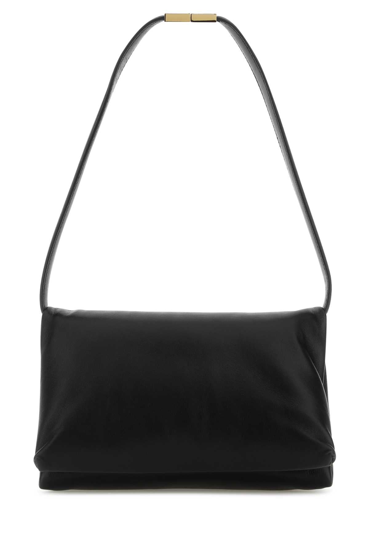 Marni Women Black Leather Prisma Shoulder Bag DestGlow