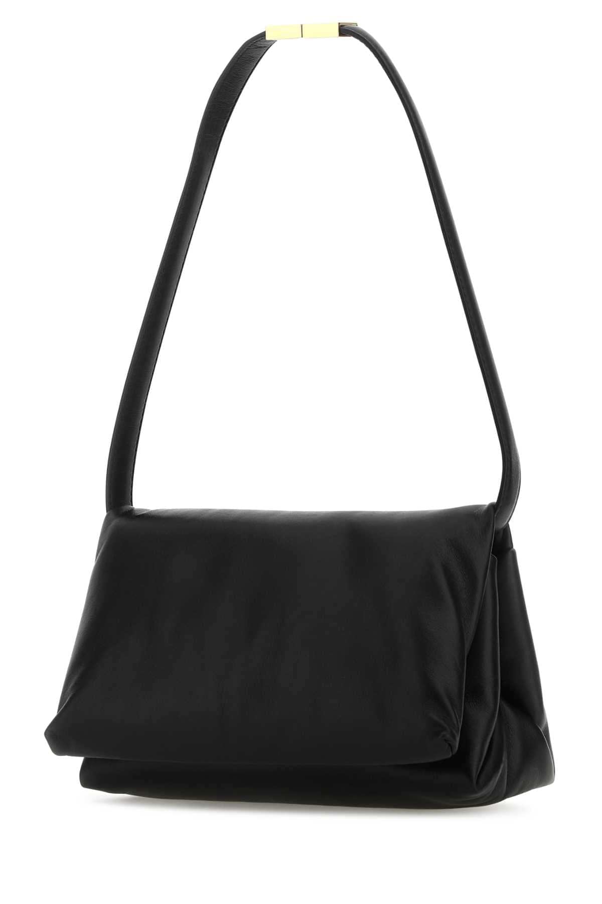 Marni Women Black Leather Prisma Shoulder Bag DestGlow