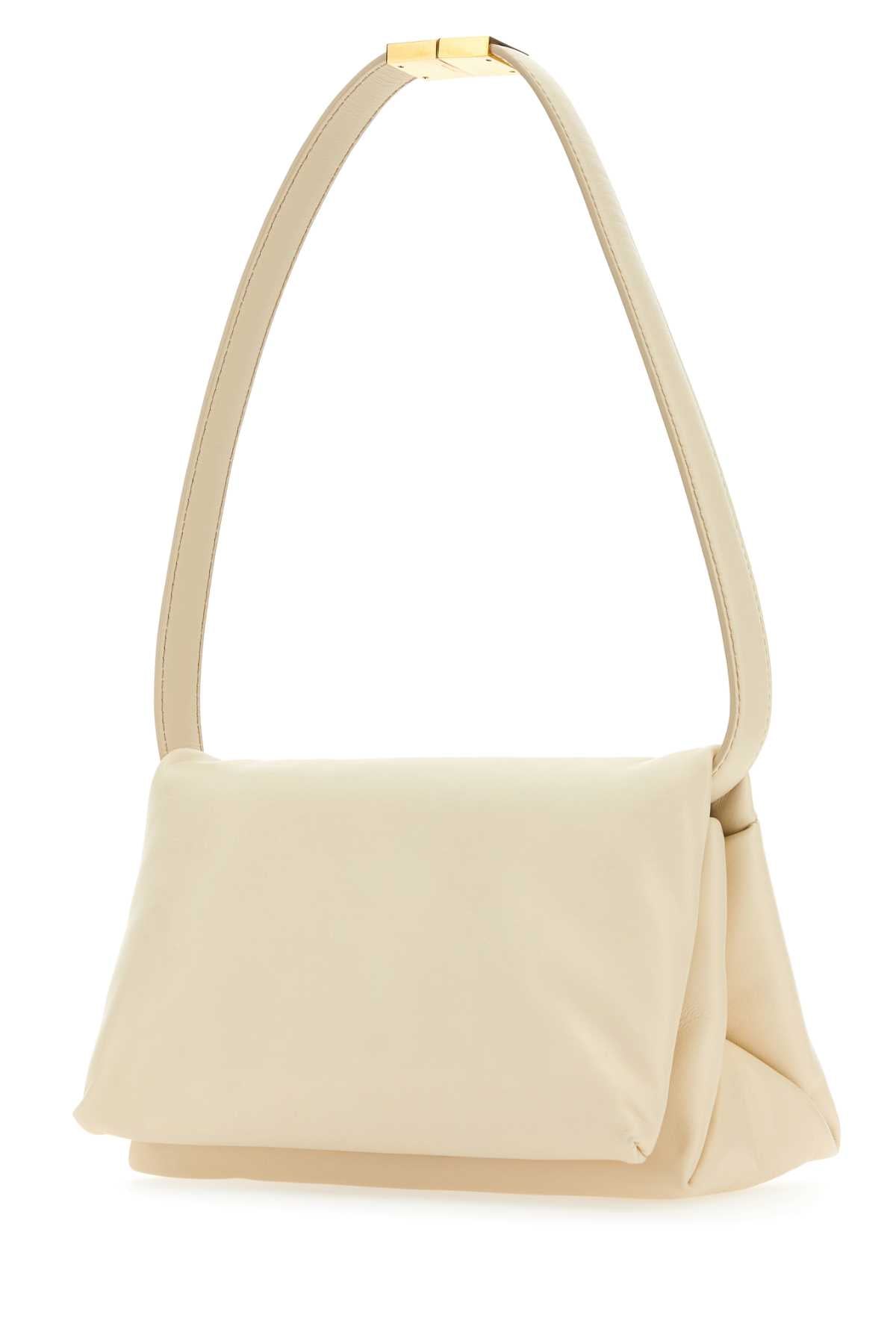 Marni Women Ivory Leather Prisma Shoulder Bag DestGlow