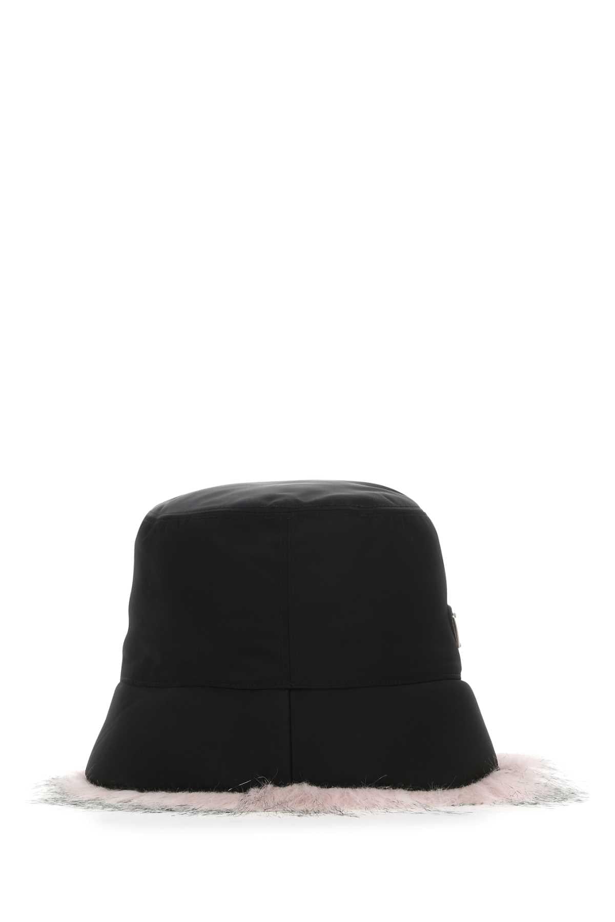 Prada Women Black Re-Nylon Hat DestGlow