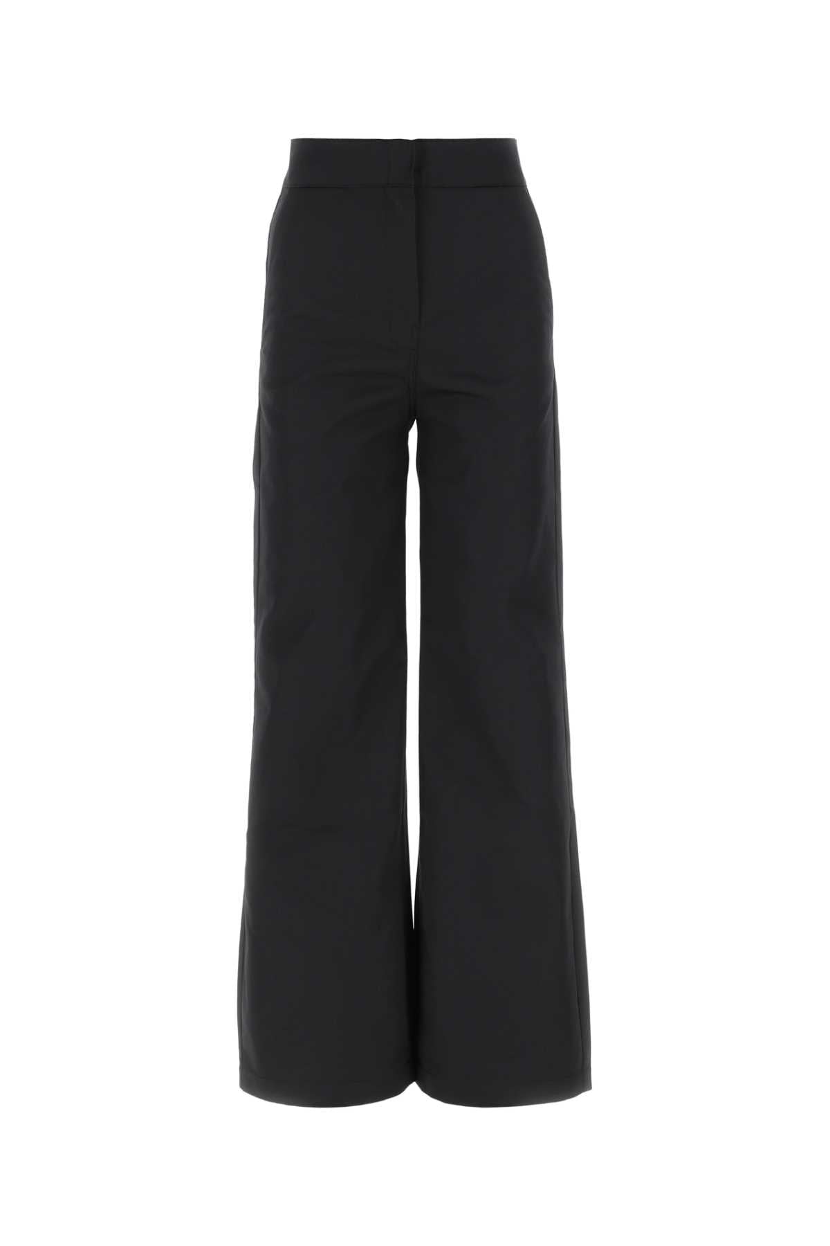 Palm Angels Women Black Polyester Blend Pant by Luosophy