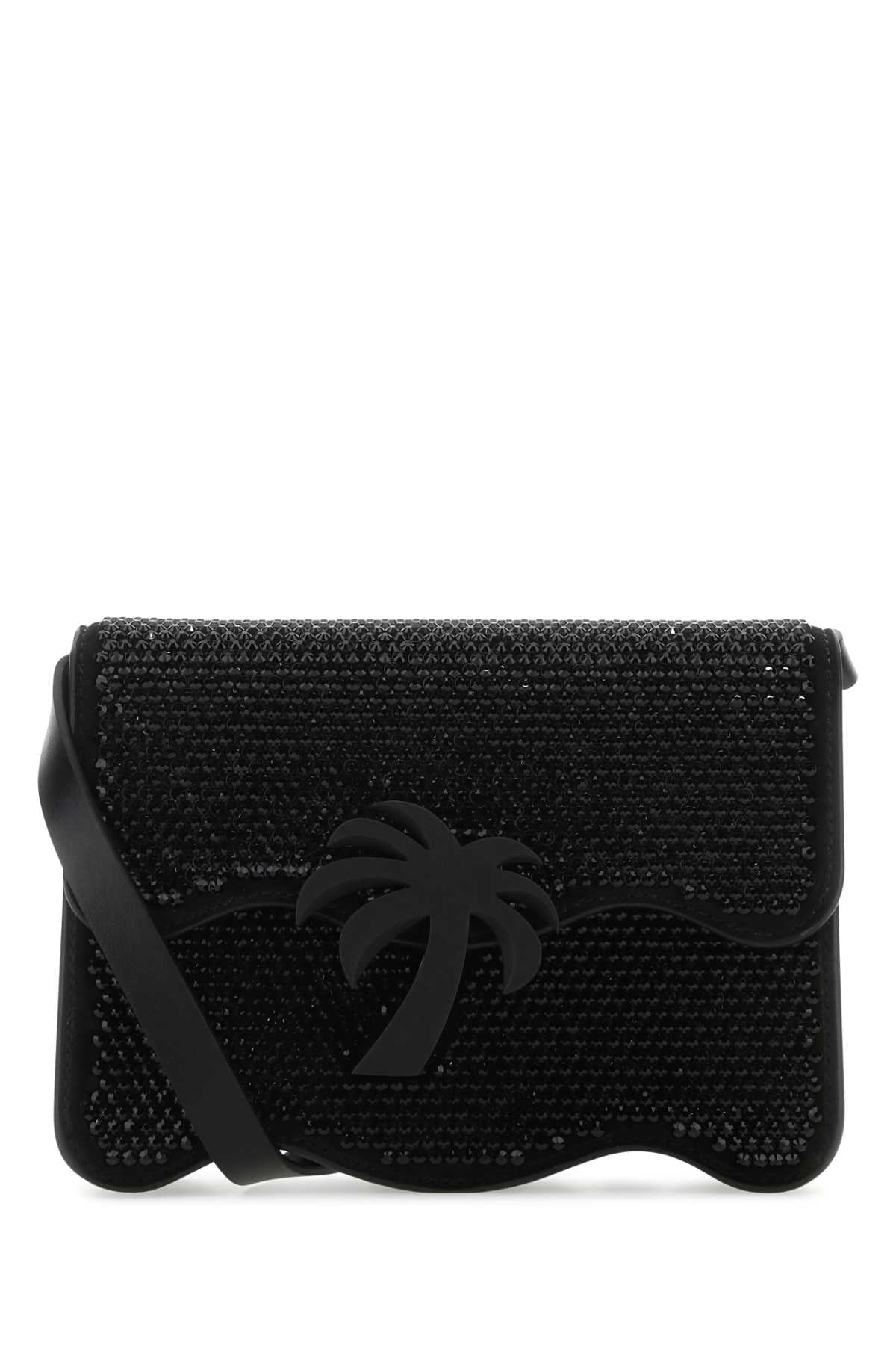 Palm Angels Women Embellished Suede Palm Beach Crossbody Bag by Luosophy