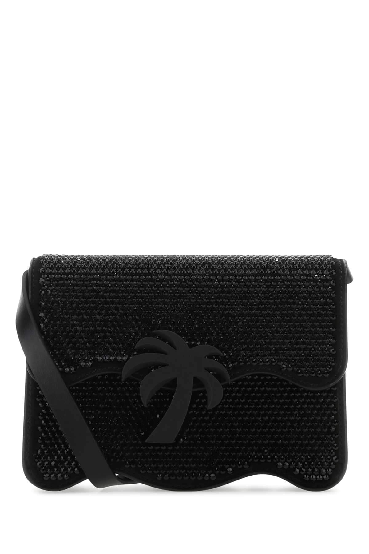 Palm Angels Women Embellished Suede Palm Beach Crossbody Bag DestGlow