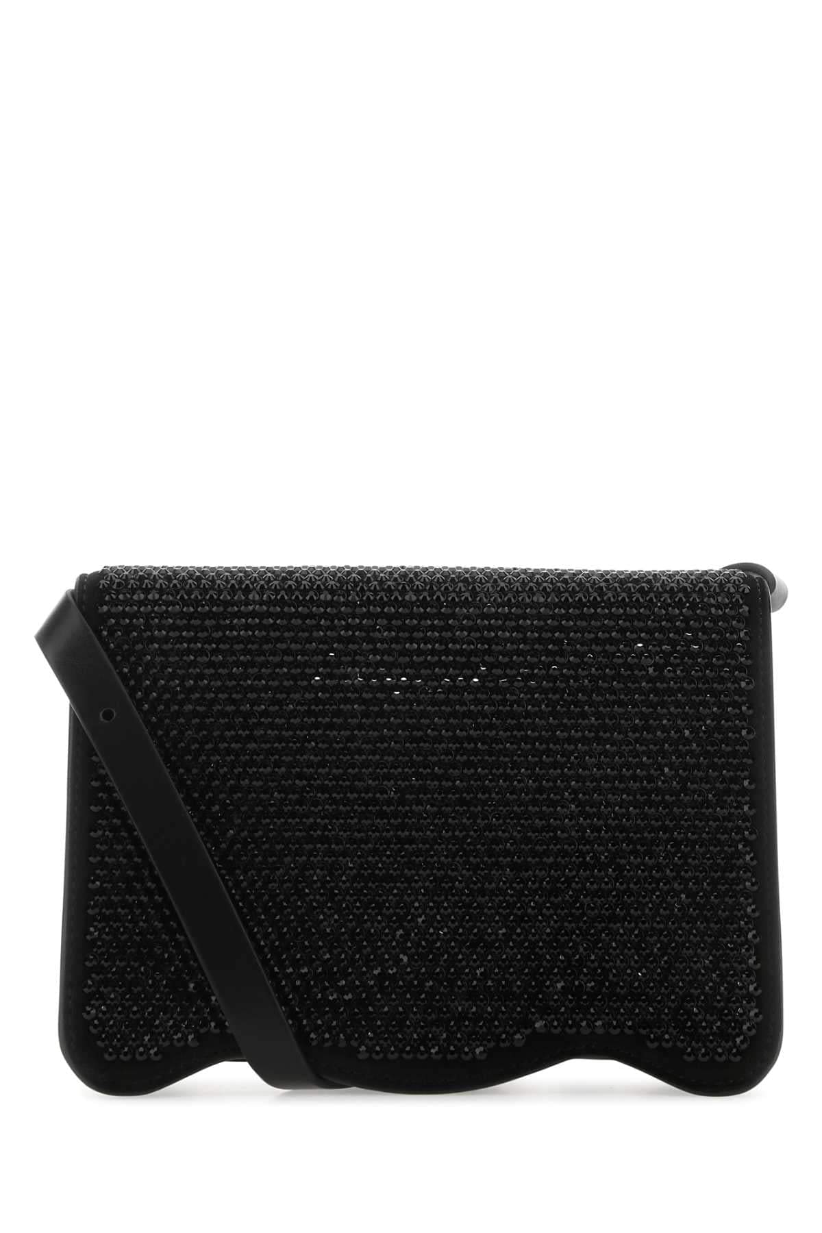 Palm Angels Women Embellished Suede Palm Beach Crossbody Bag DestGlow