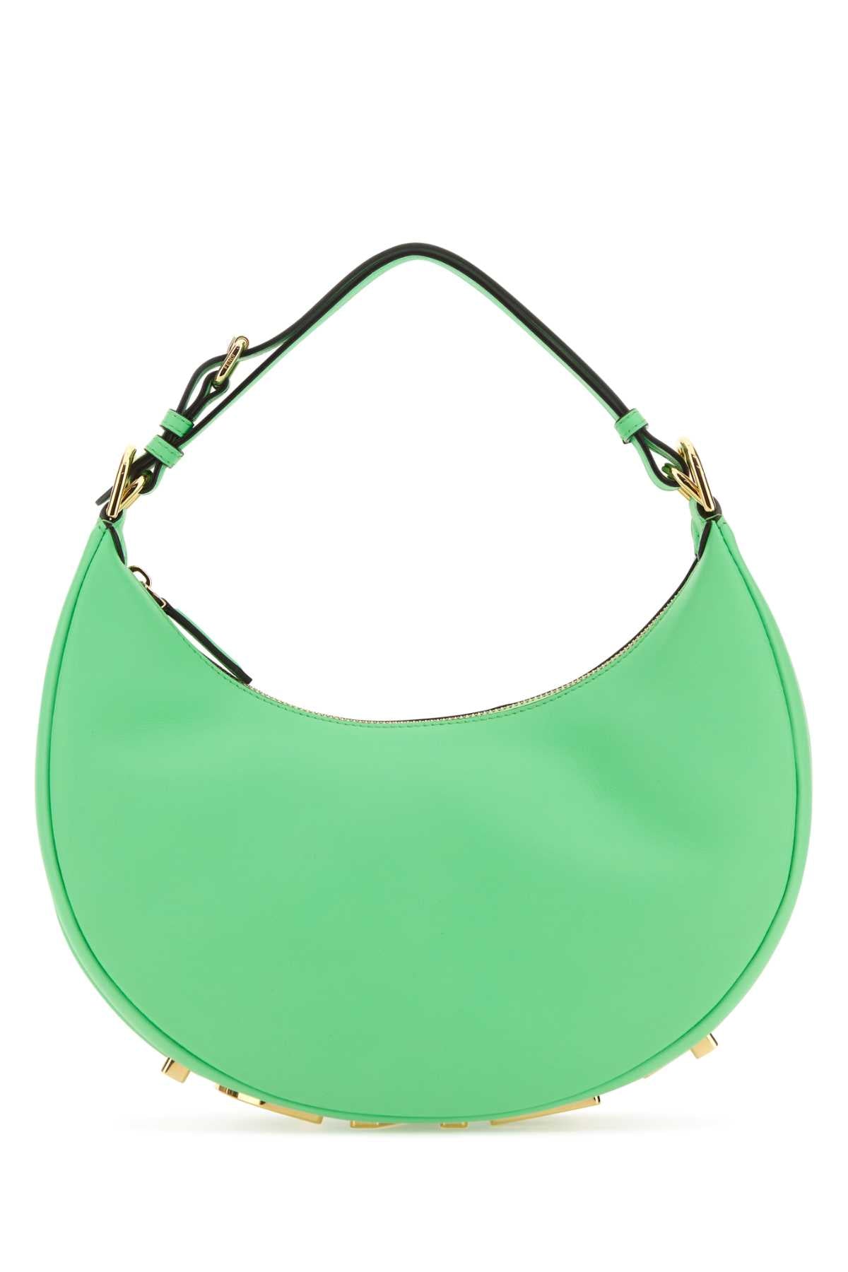 Fendi Women Green Leather Small Fendigraphy Handbag DestGlow
