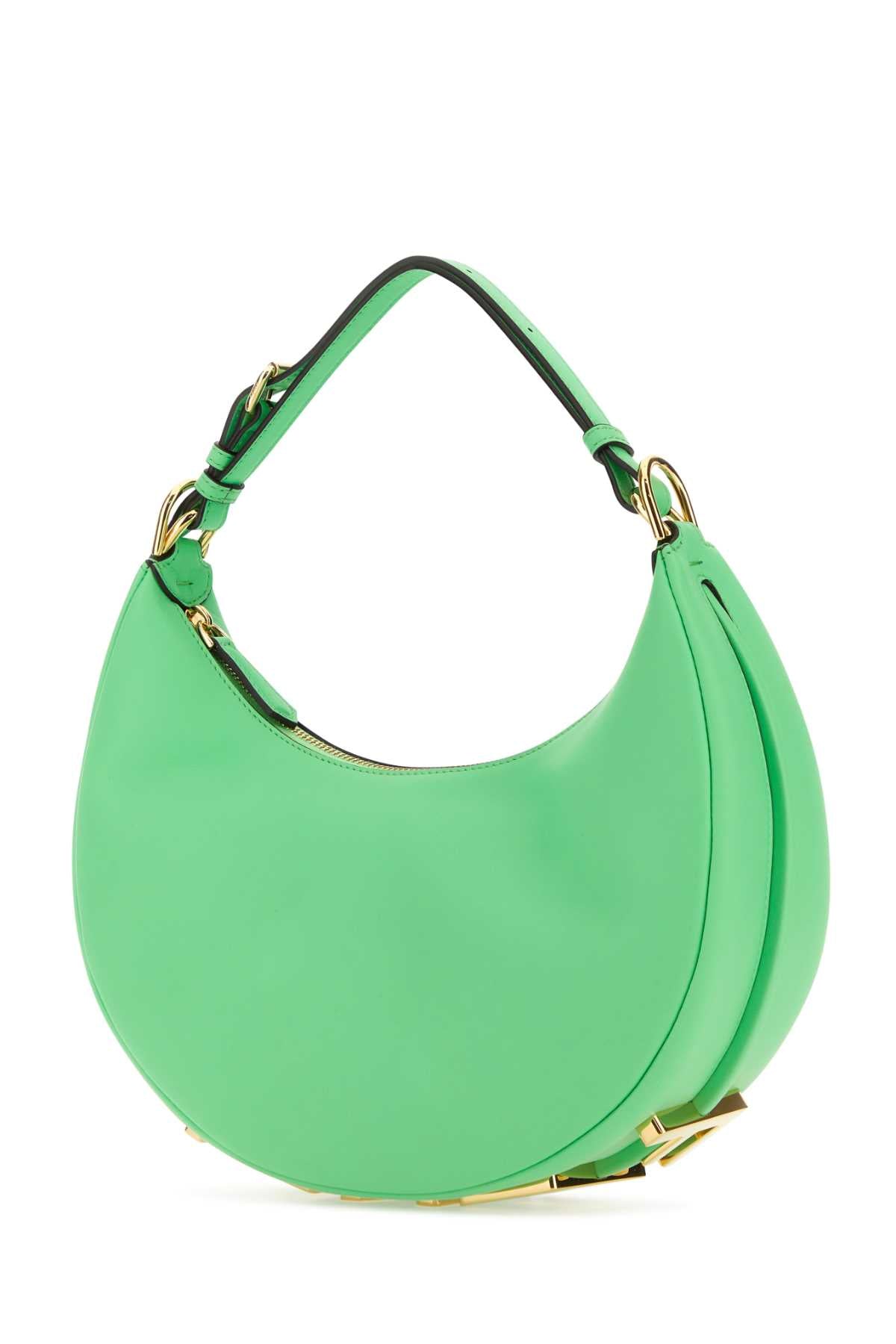 Fendi Women Green Leather Small Fendigraphy Handbag DestGlow