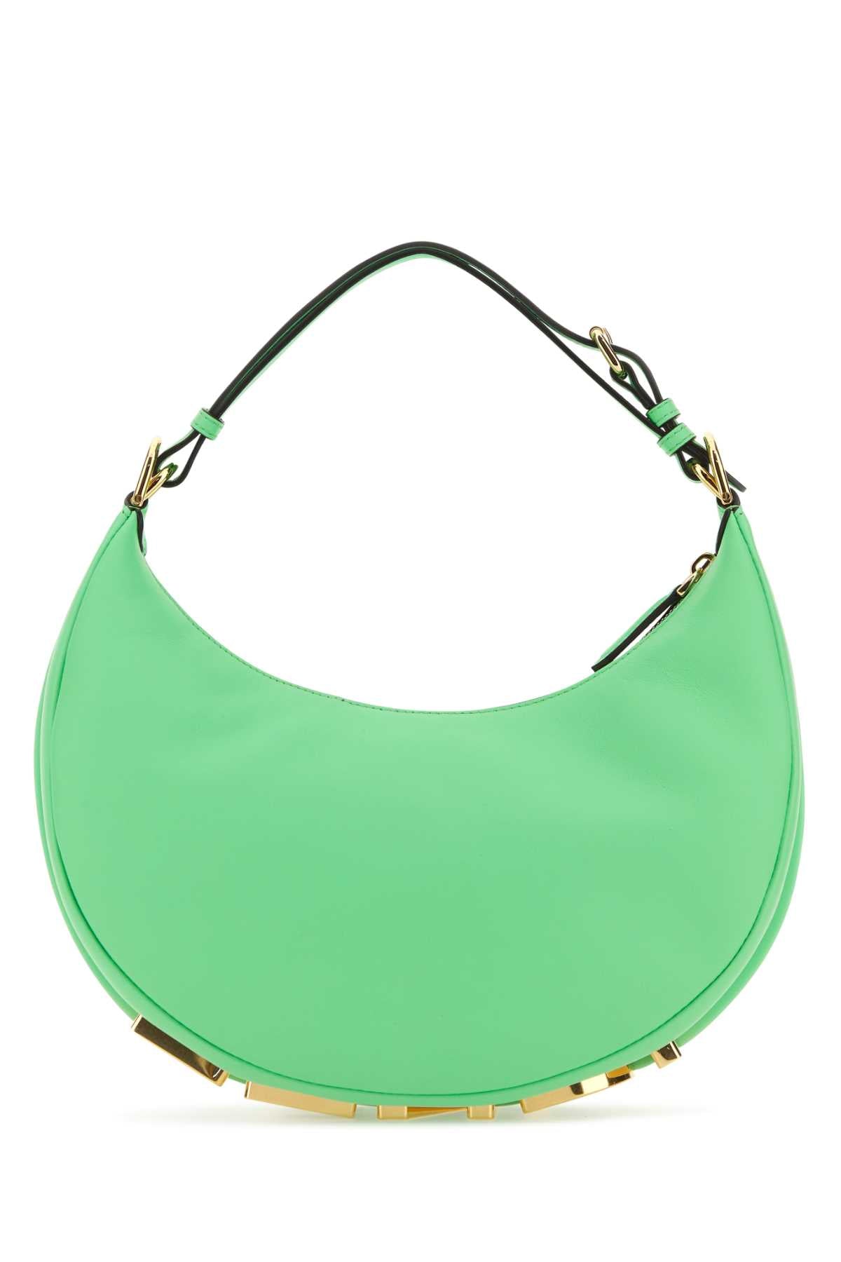 Fendi Women Green Leather Small Fendigraphy Handbag DestGlow