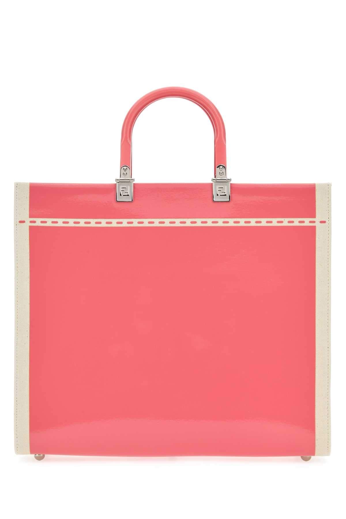 Fendi Women Two-Tone Canvas Medium Sunshine Shopping Bag DestGlow