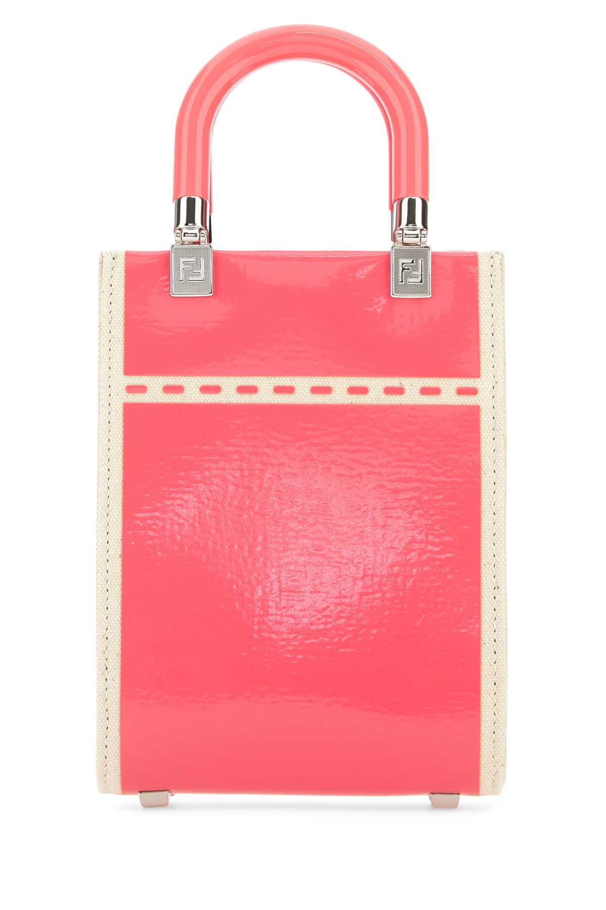 Fendi Women Two-Tone Canvas Mini Sunshine Handbag DestGlow