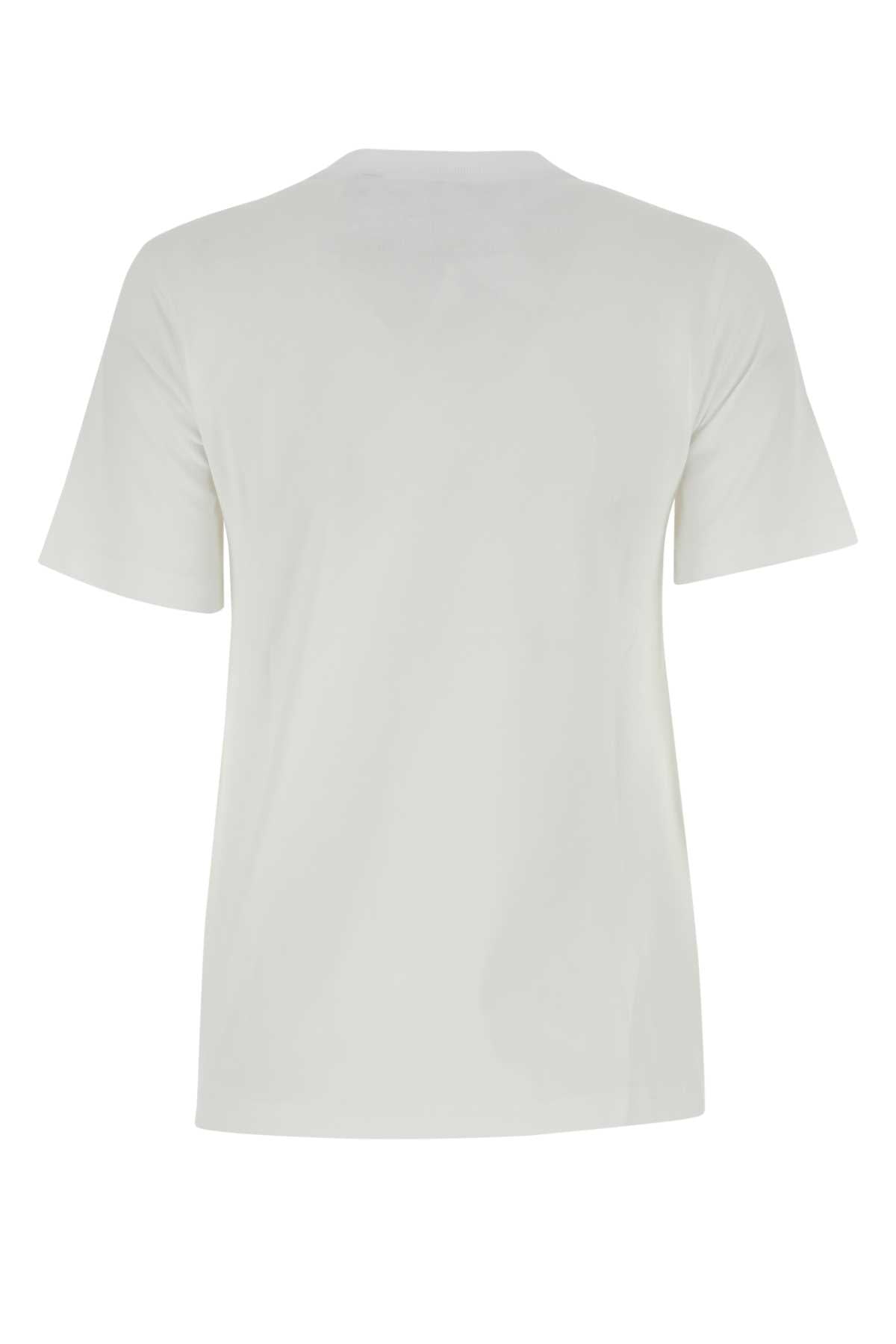 Burberry Women White Cotton T-Shirt by Luosophy