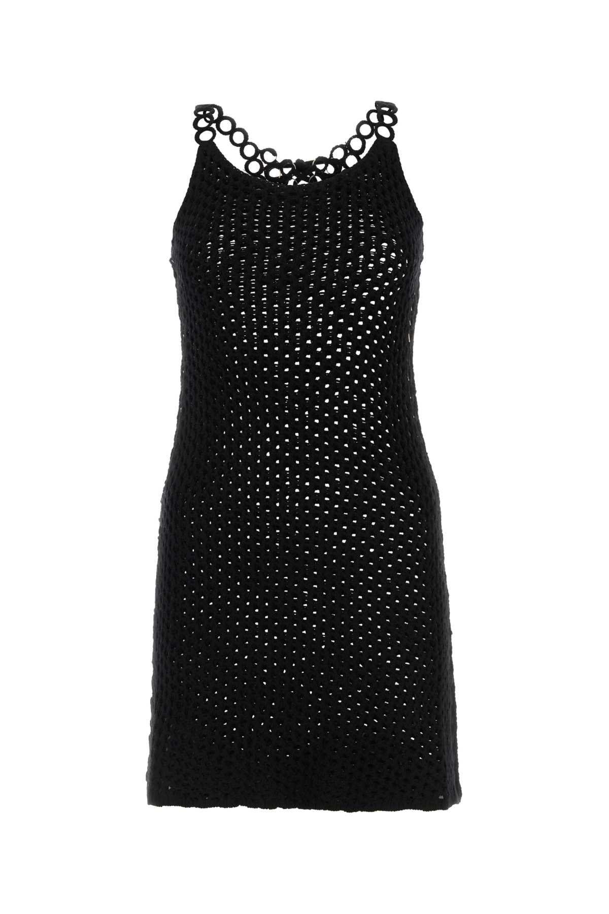 Chloe Women Black Crochet Mini Dress DestGlow