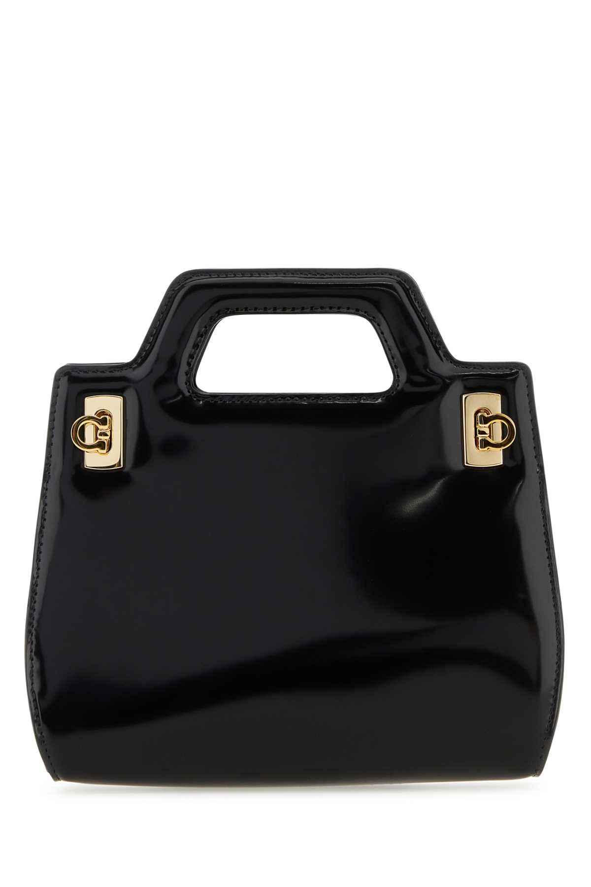 Salvatore Ferragamo Women Black Leather Mini Wanda Handbag DestGlow