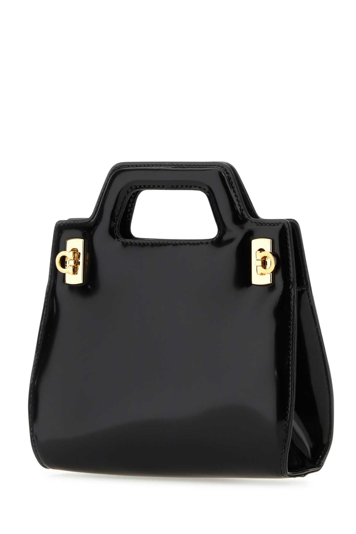 Salvatore Ferragamo Women Black Leather Mini Wanda Handbag DestGlow