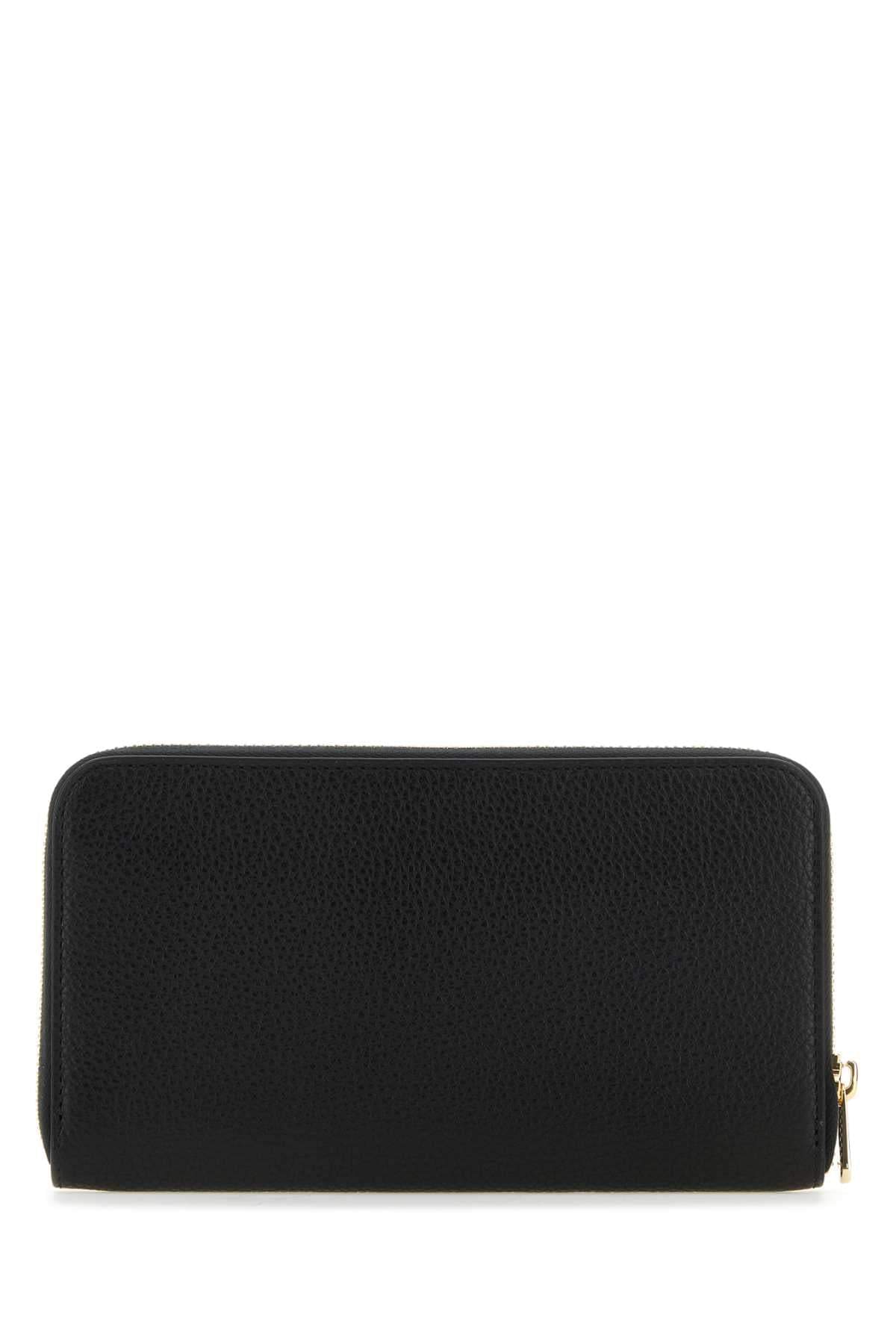 Salvatore Ferragamo Women Black Leather Wallet DestGlow