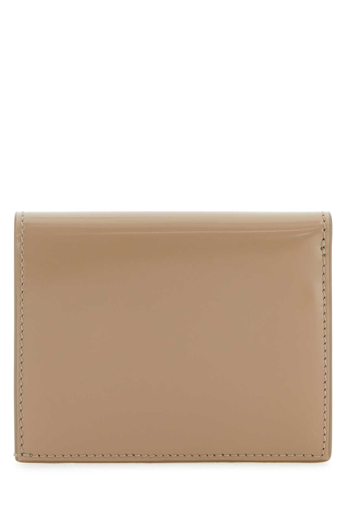 Salvatore Ferragamo Women Beige Leather Wallet DestGlow