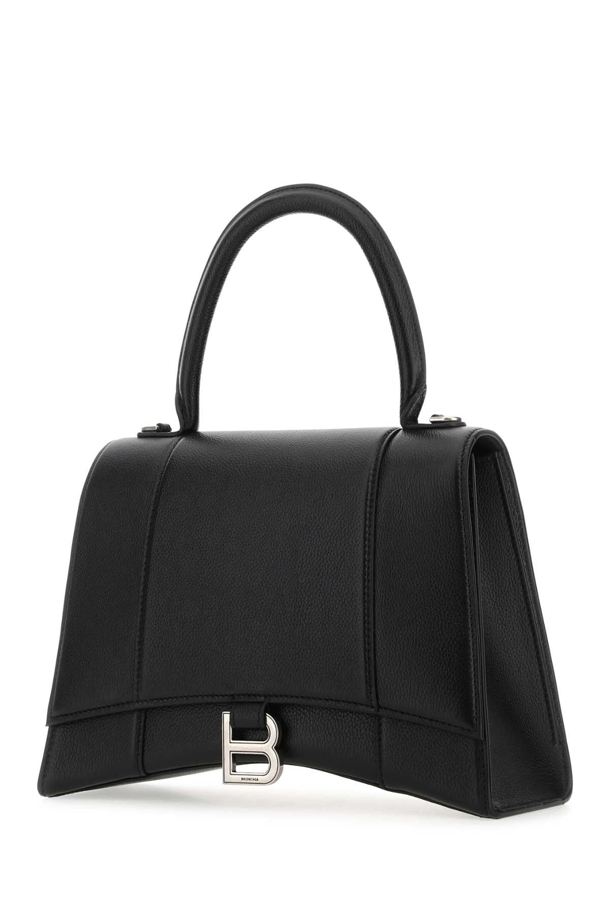 Balenciaga Women Black Leather Hourglass Handbag DestGlow