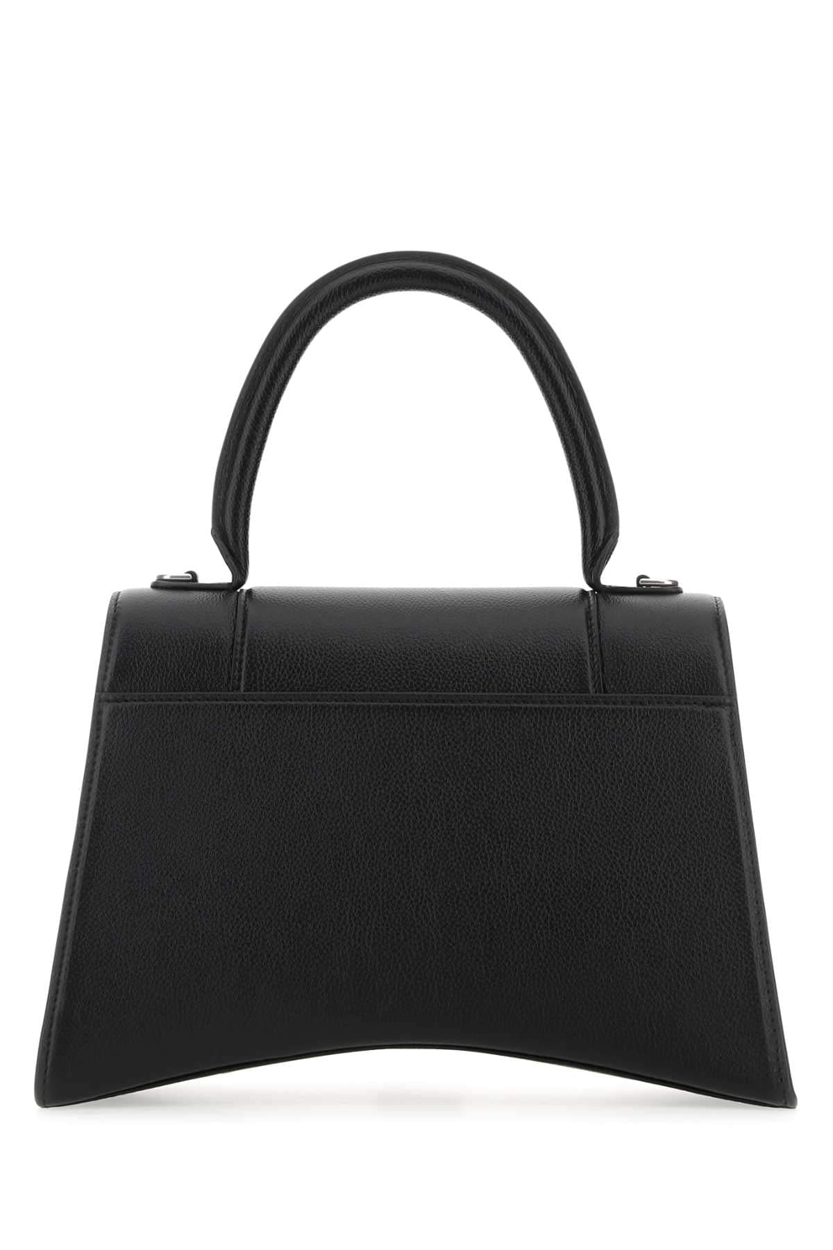 Balenciaga Women Black Leather Hourglass Handbag DestGlow