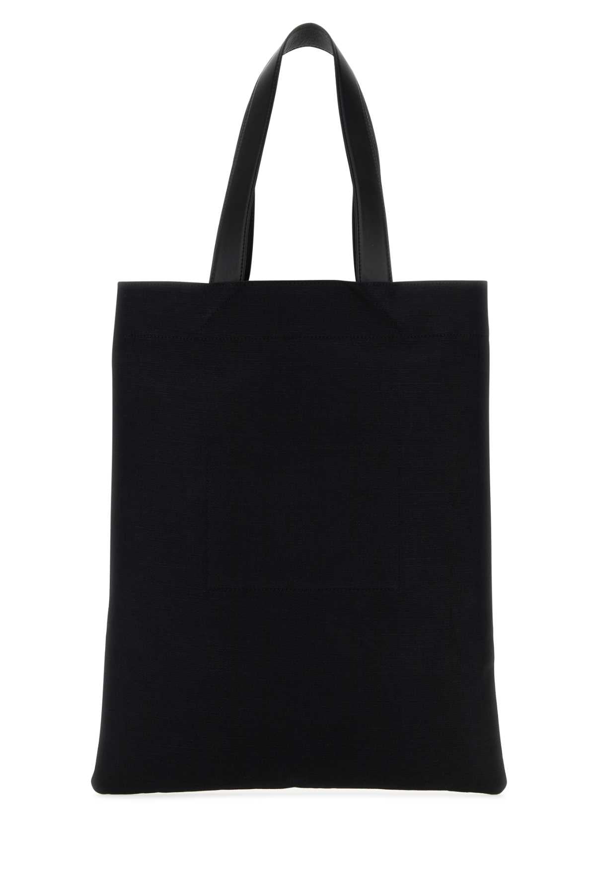 Jil Sander Men Black Canvas Medium Book Shopping Bag by Luosophy