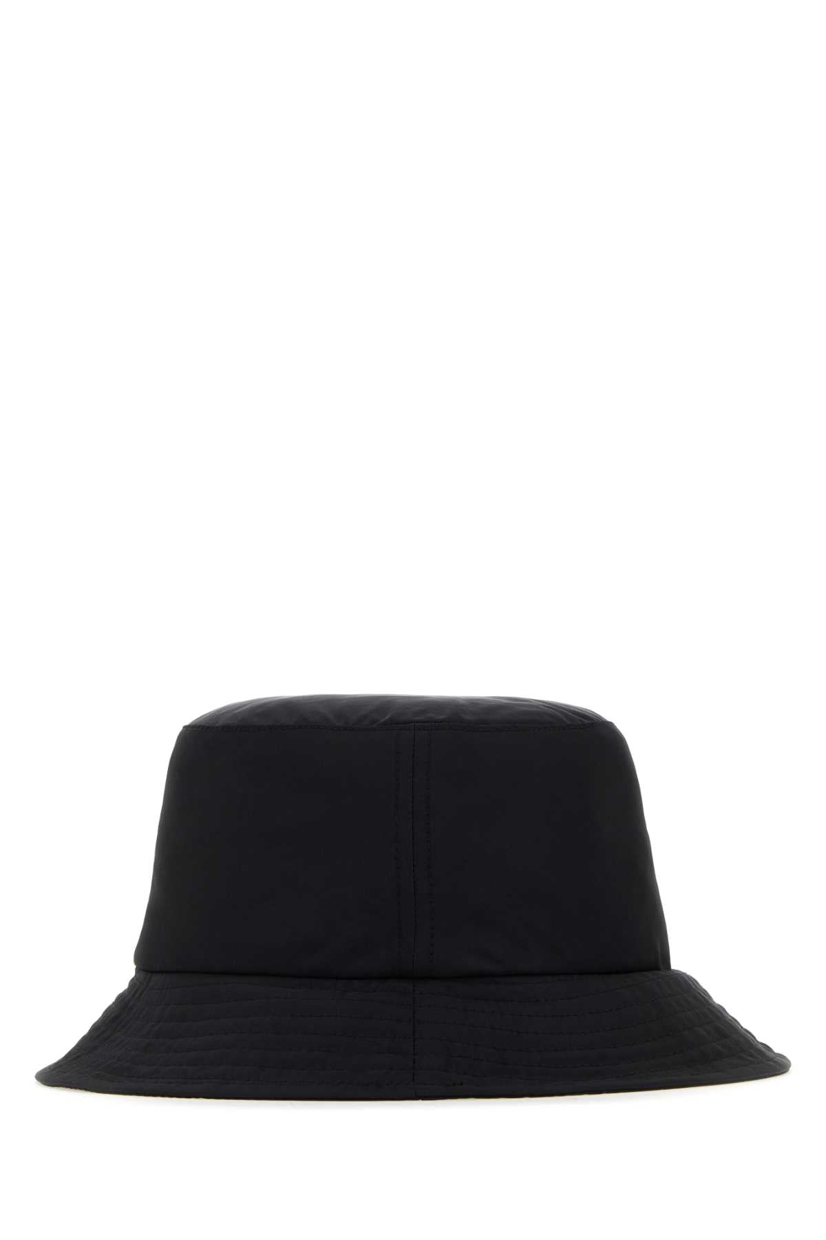 Jw Anderson Unisex Black Nylon Blend Bucket Hat by Luosophy