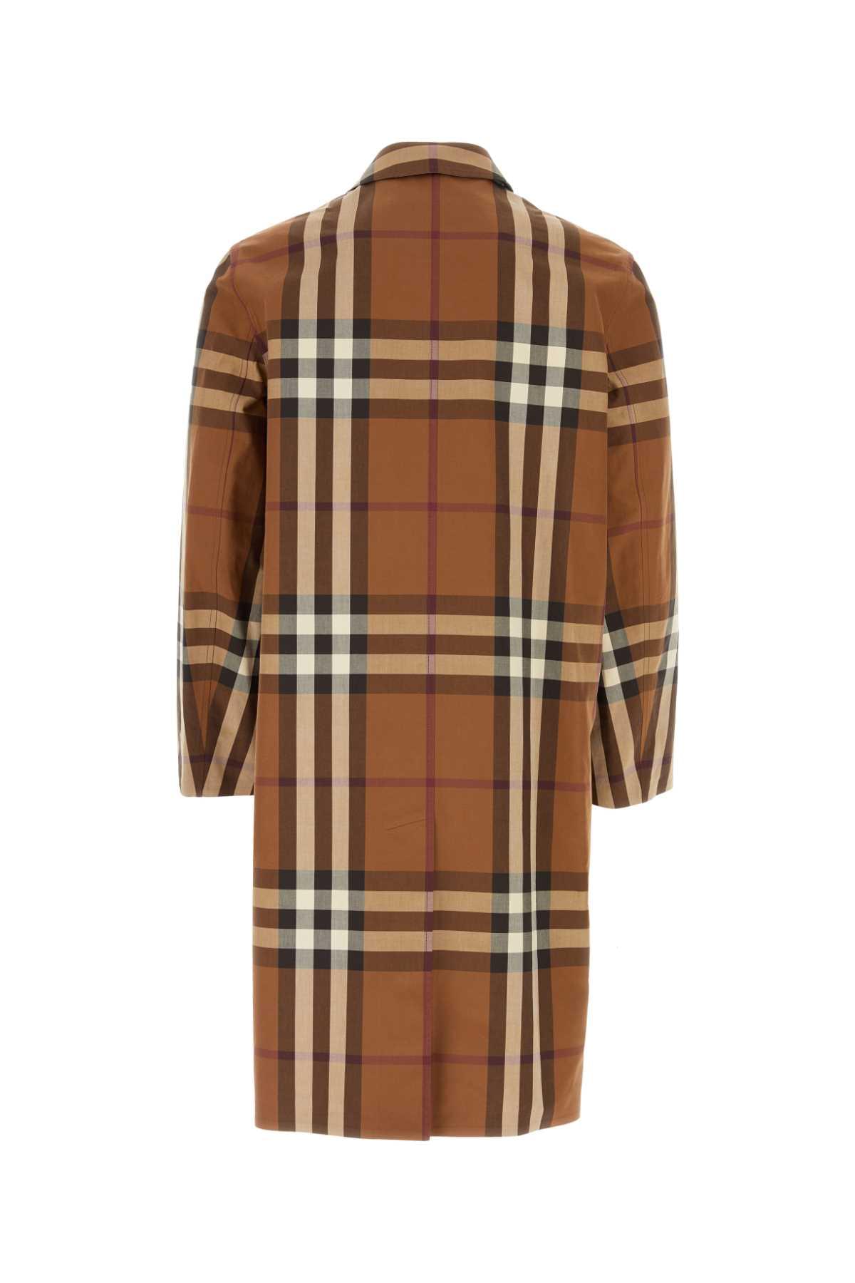 Burberry Men Embroidered Cotton Eversible Overcoat DestGlow