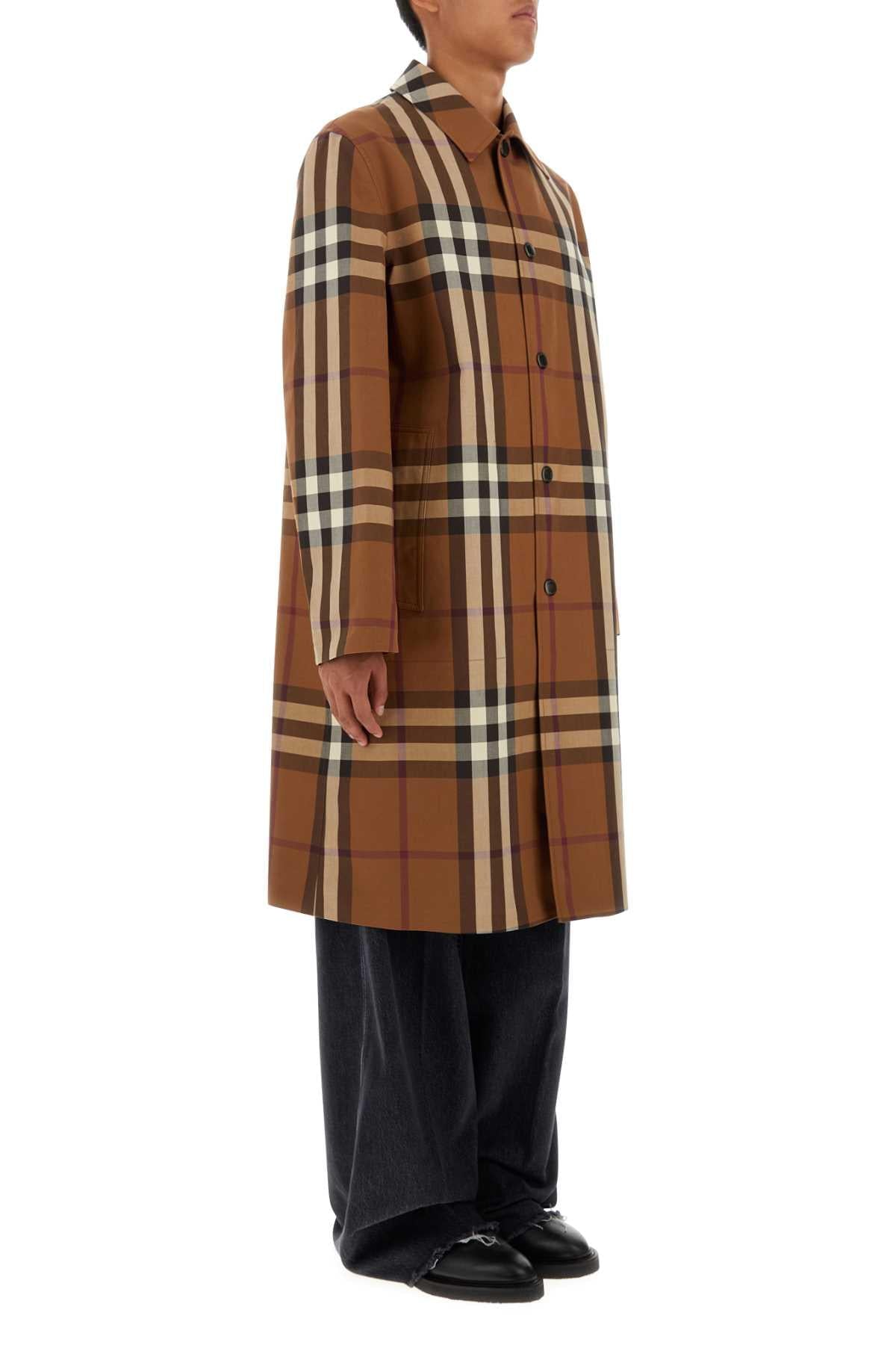 Burberry Men Embroidered Cotton Eversible Overcoat DestGlow