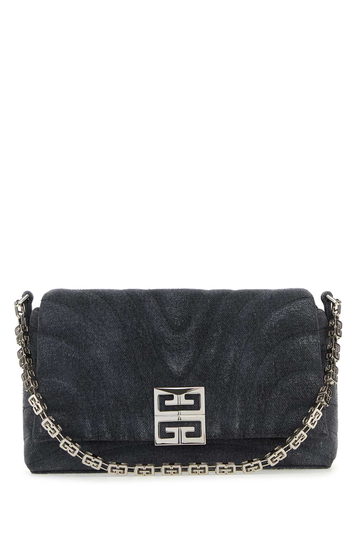 Givenchy Women Black Denim Medium 4G Soft Handbag DestGlow