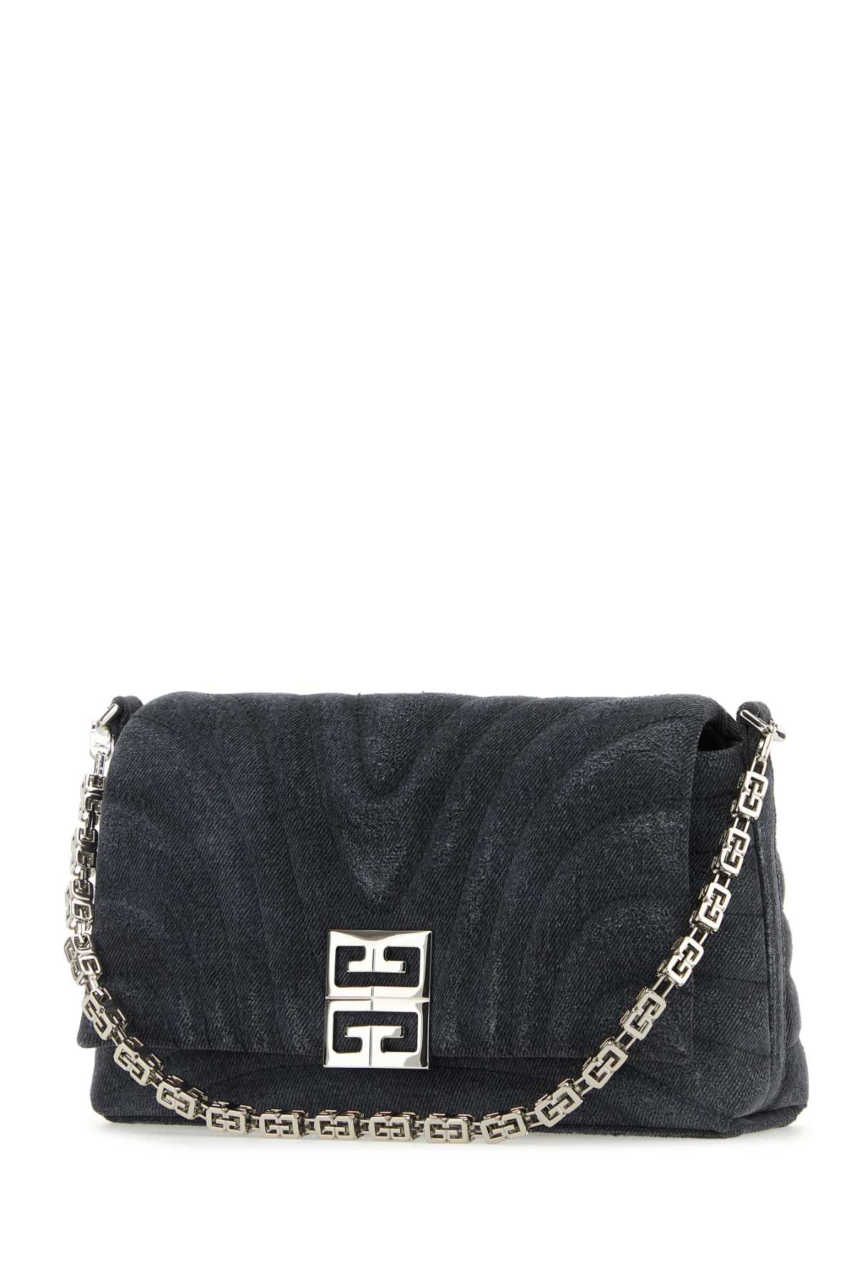 Givenchy Women Black Denim Medium 4G Soft Handbag DestGlow