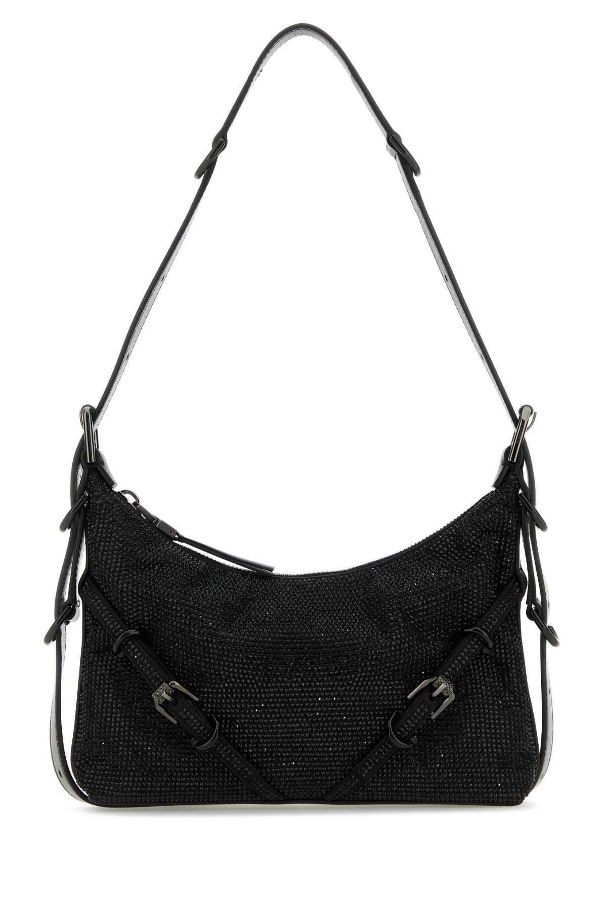 Givenchy Women Black Fabric Mini Voyou Shoulder Bag DestGlow