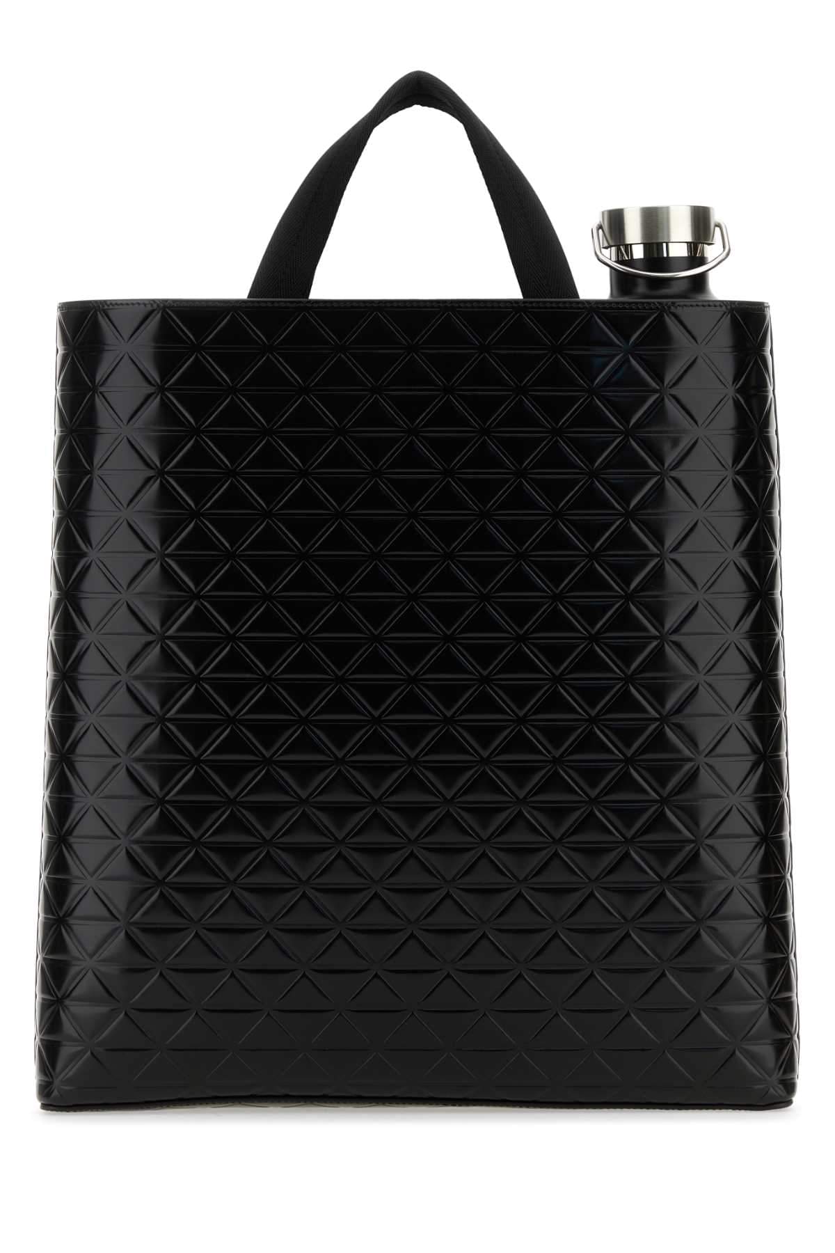 Prada Men Black Leather Shopping Bag DestGlow