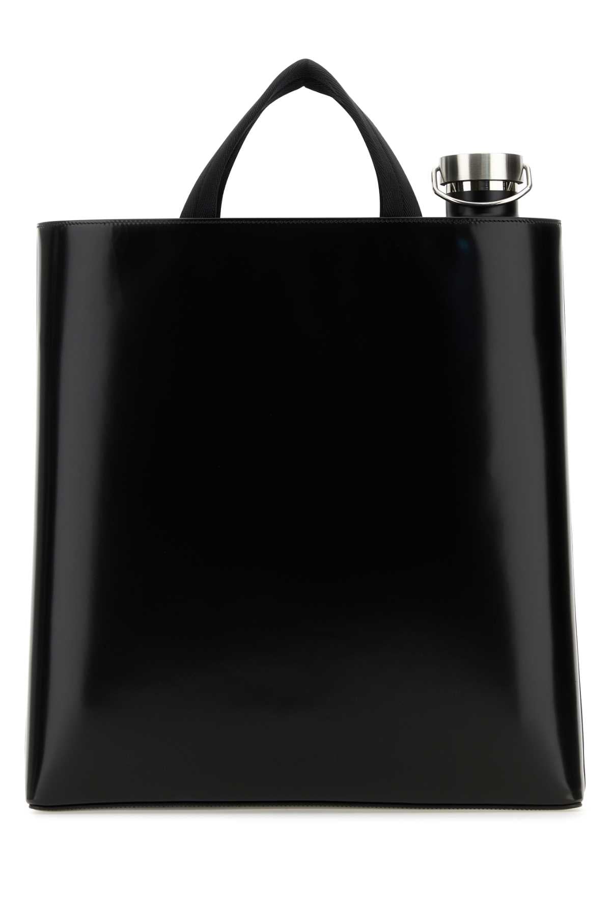 Prada Men Black Leather Shopping Bag DestGlow