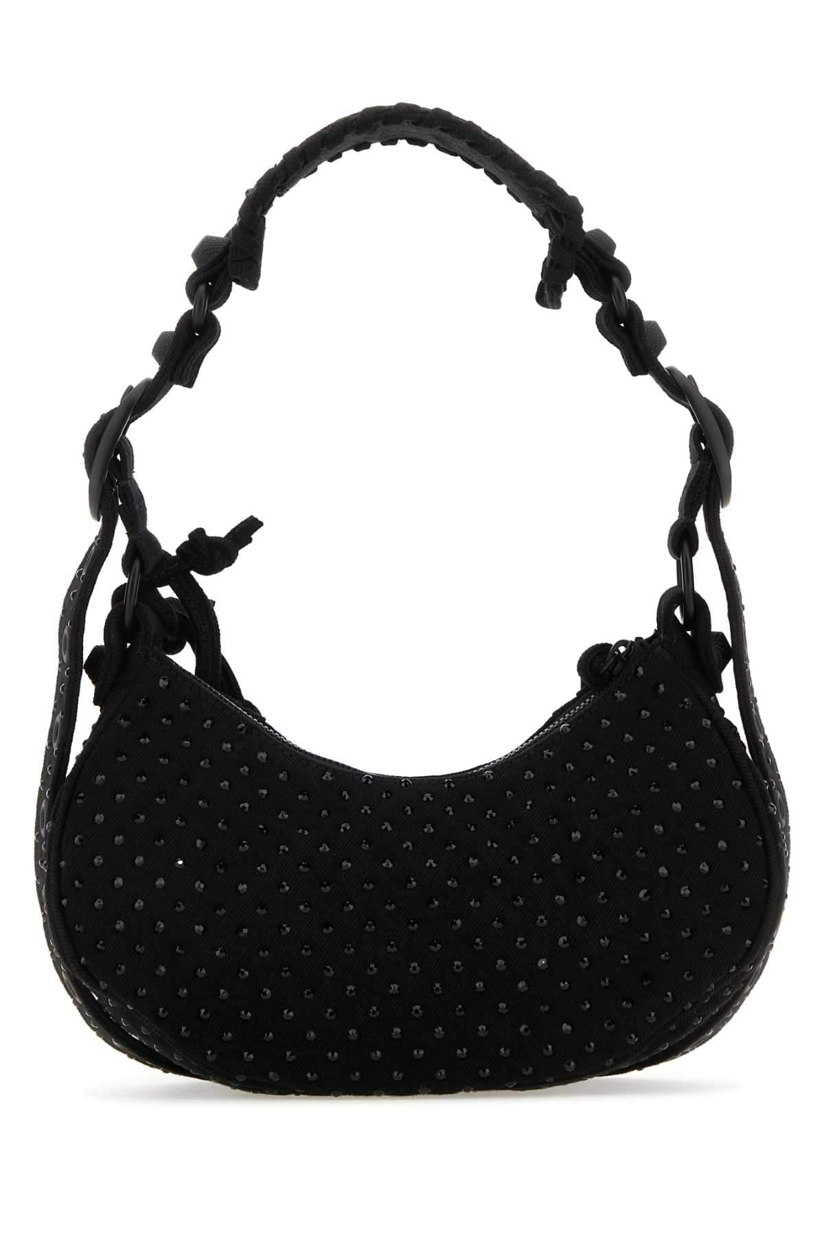 Balenciaga Women Embellished Denim Le Cagole Xs Shoulder Bag DestGlow