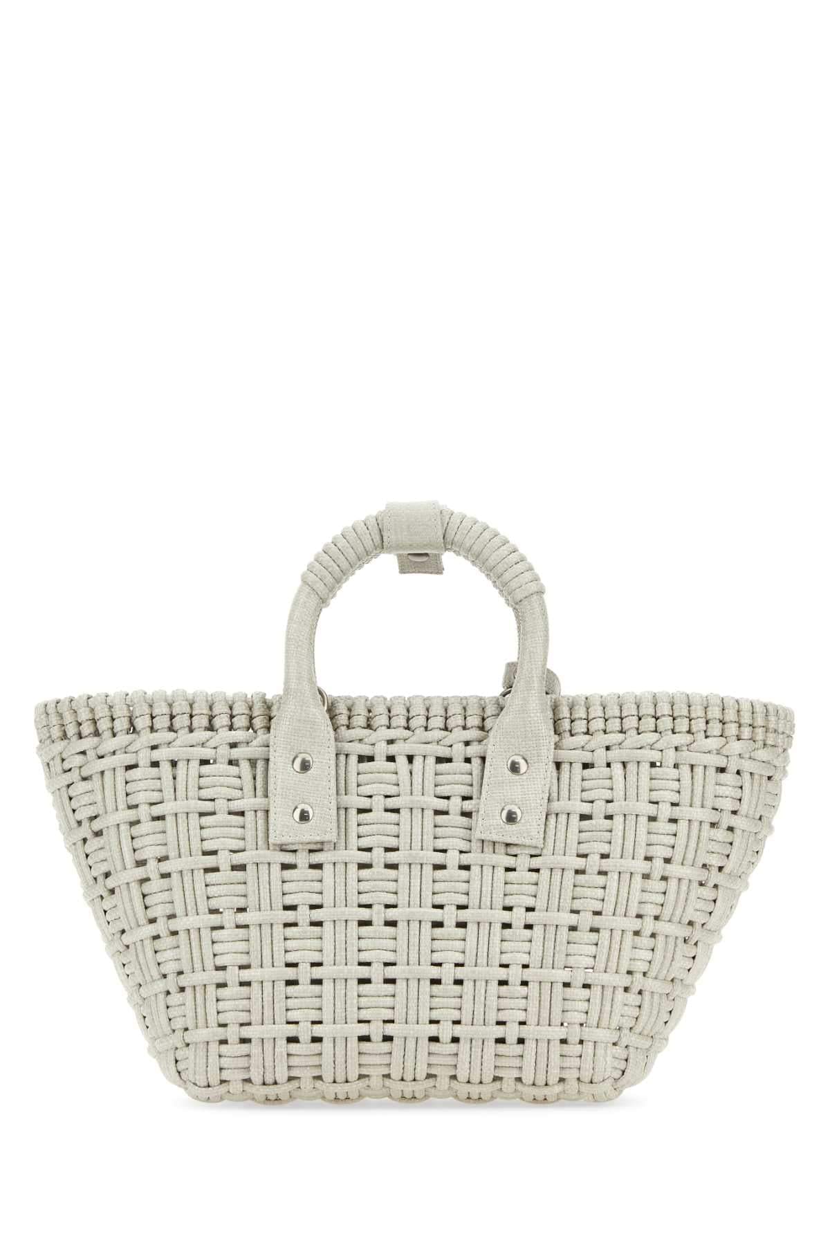Balenciaga Women Sand Raffia Bistro Xs Handbag DestGlow