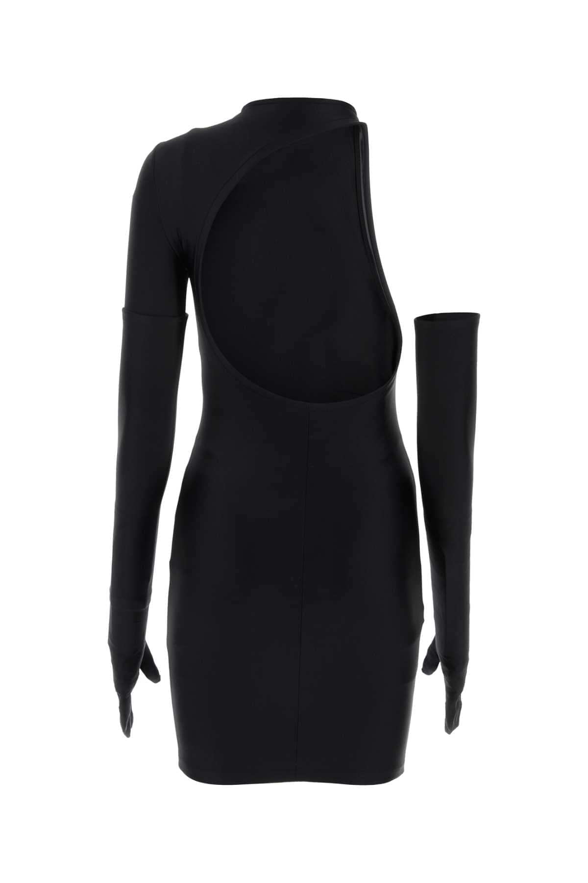 Balenciaga Women Black Stretch Nylon Mini Dress DestGlow