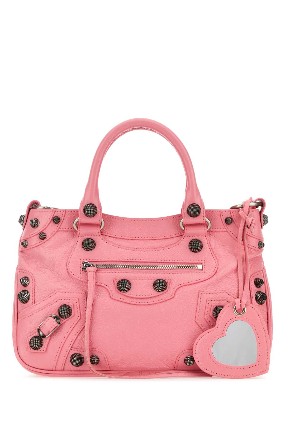 Balenciaga Women Pink Nappa Leather Neo Cagole Tote M Handbag DestGlow