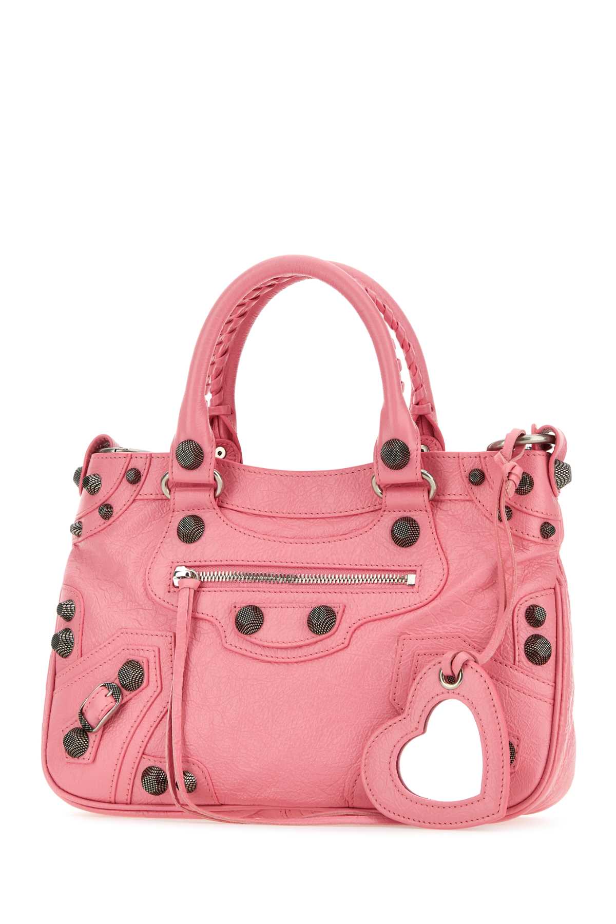 Balenciaga Women Pink Nappa Leather Neo Cagole Tote M Handbag DestGlow