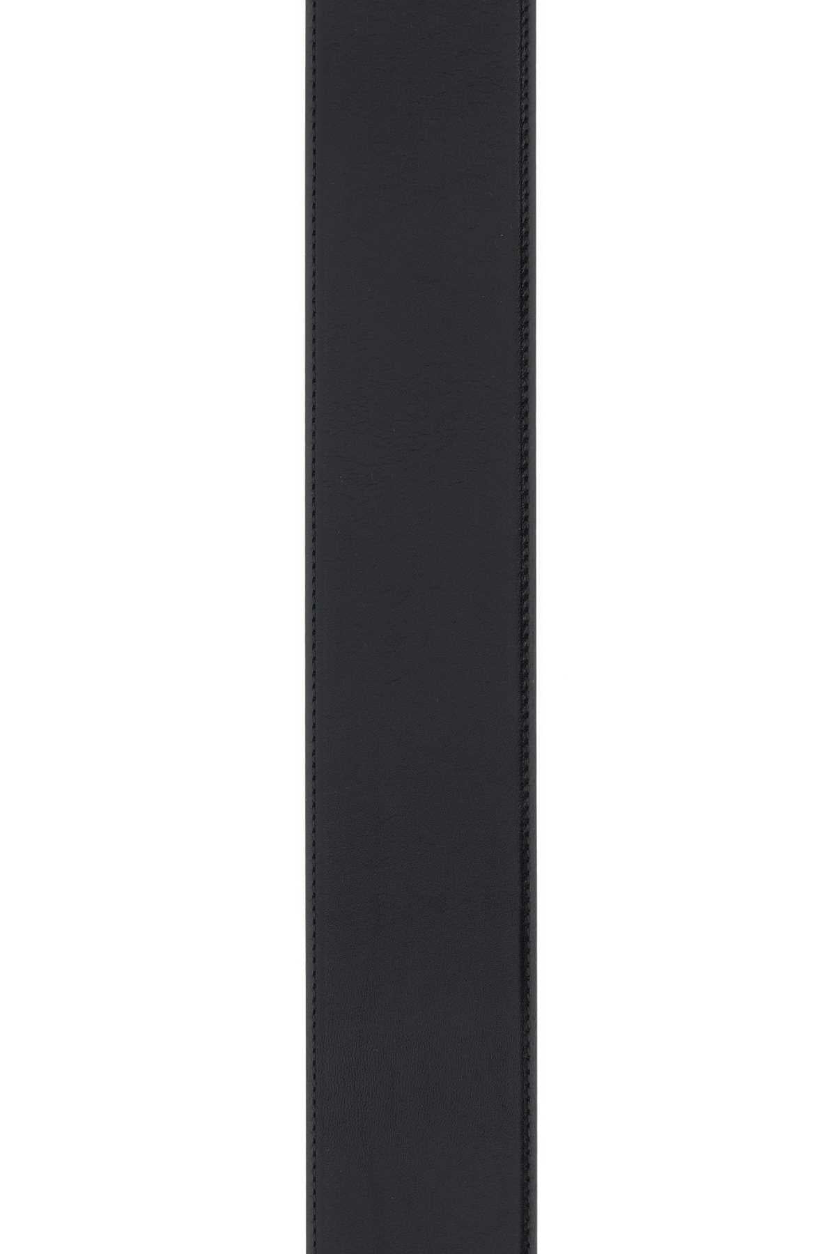 Alexander Mcqueen Women Black Leather Belt by Luosophy