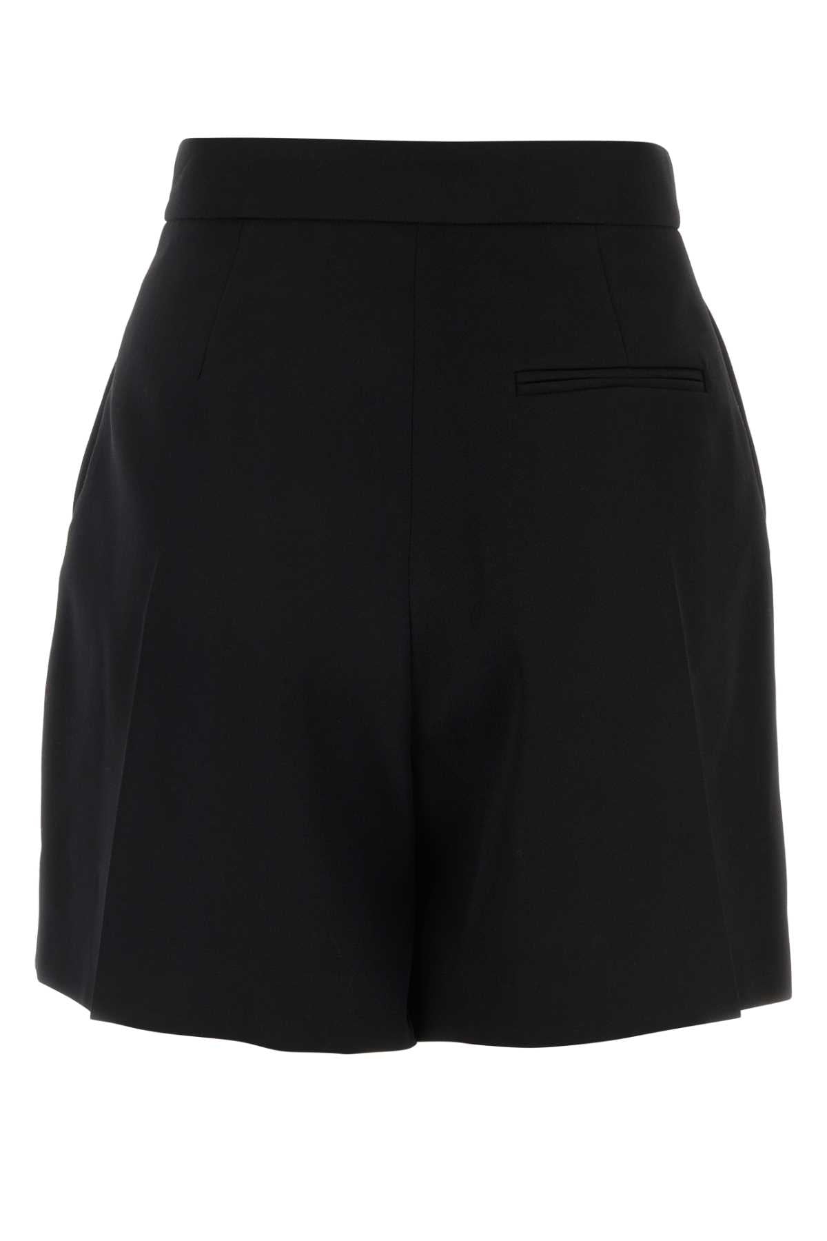 Alexander Mcqueen Women Black Wool Shorts DestGlow