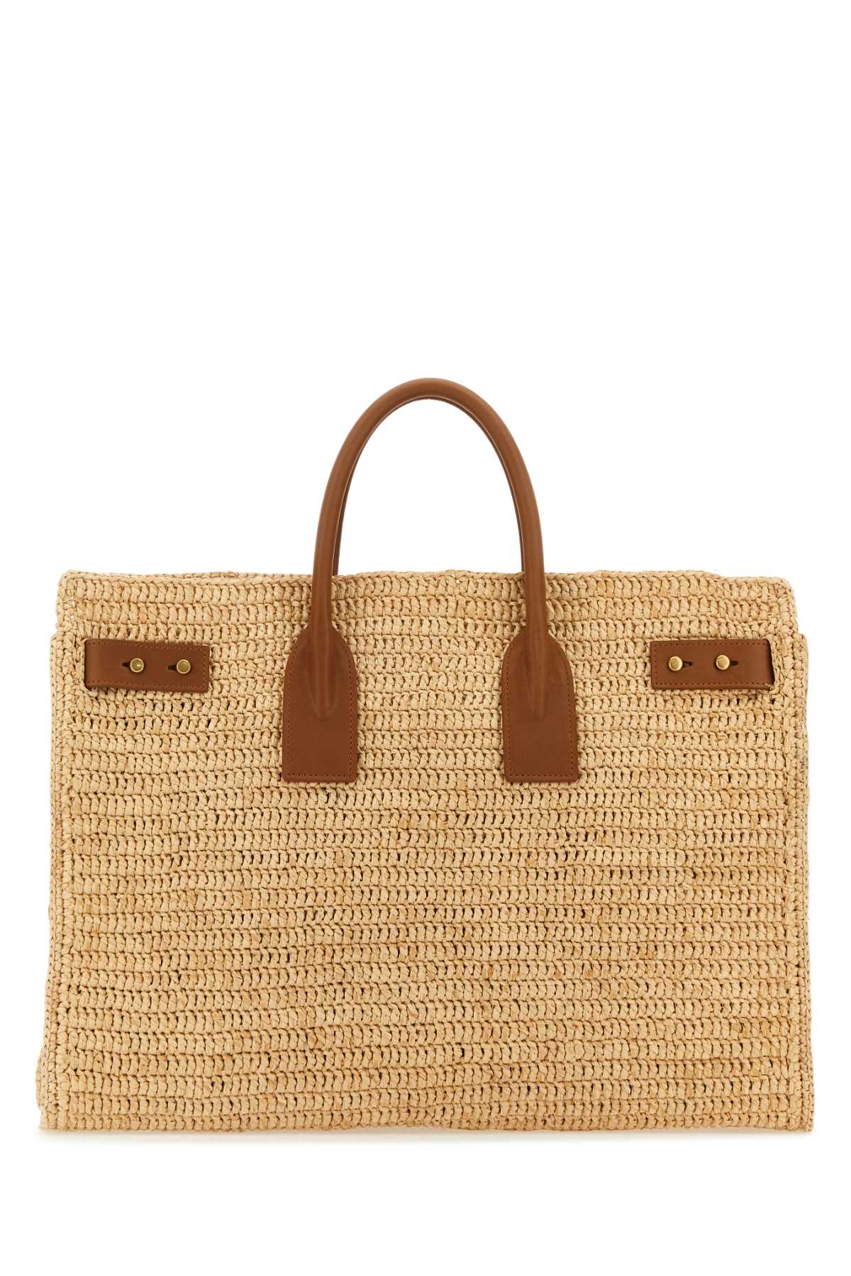 Saint Laurent Women Raffia Medium Sac De Jour Shopping Bag DestGlow