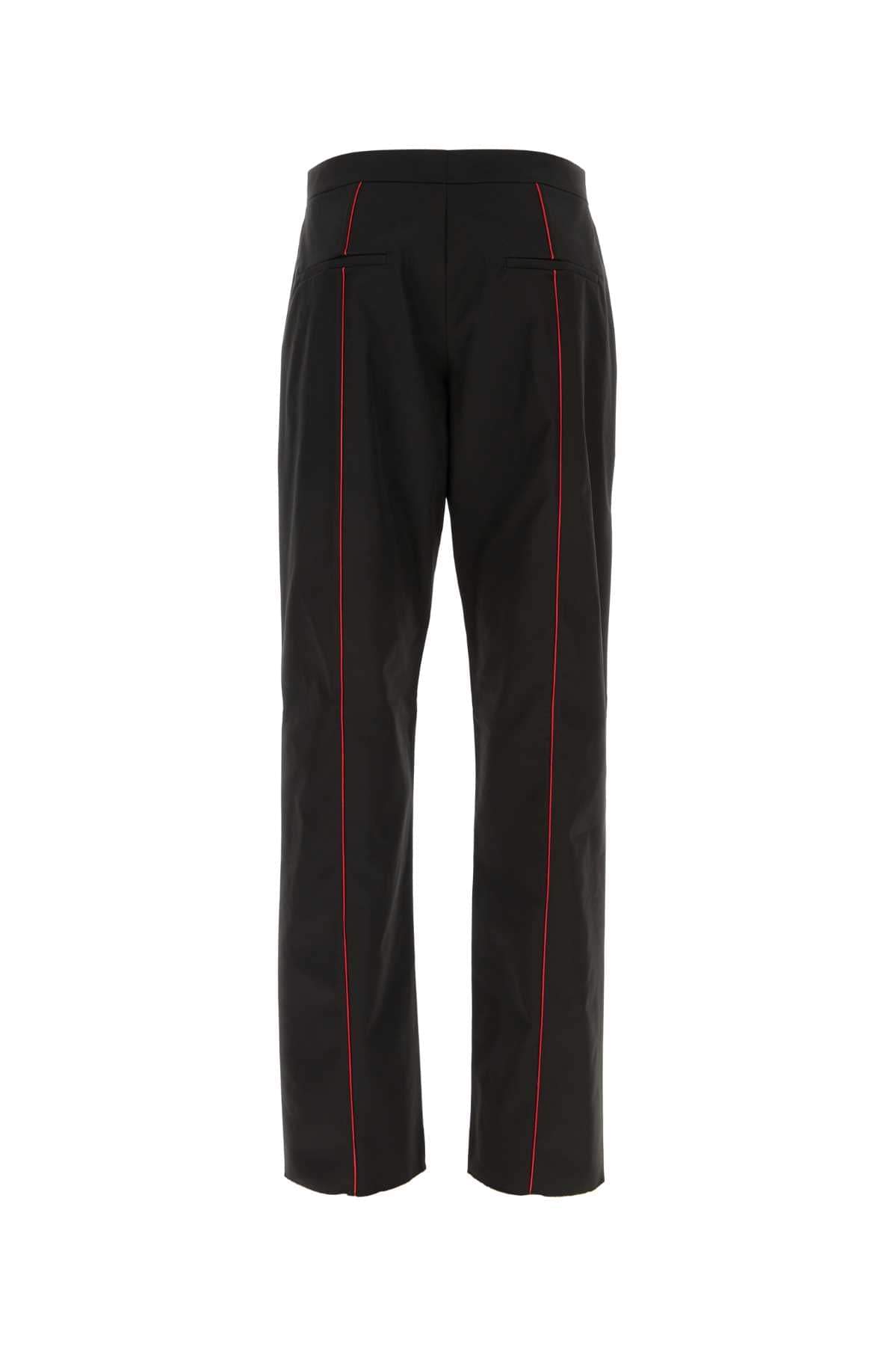 Salvatore Ferragamo Men Black Polyester Blend Pant DestGlow